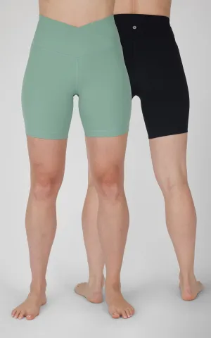 2 PK Wonderlink Crossover Waist and Classic 7" Bike Short