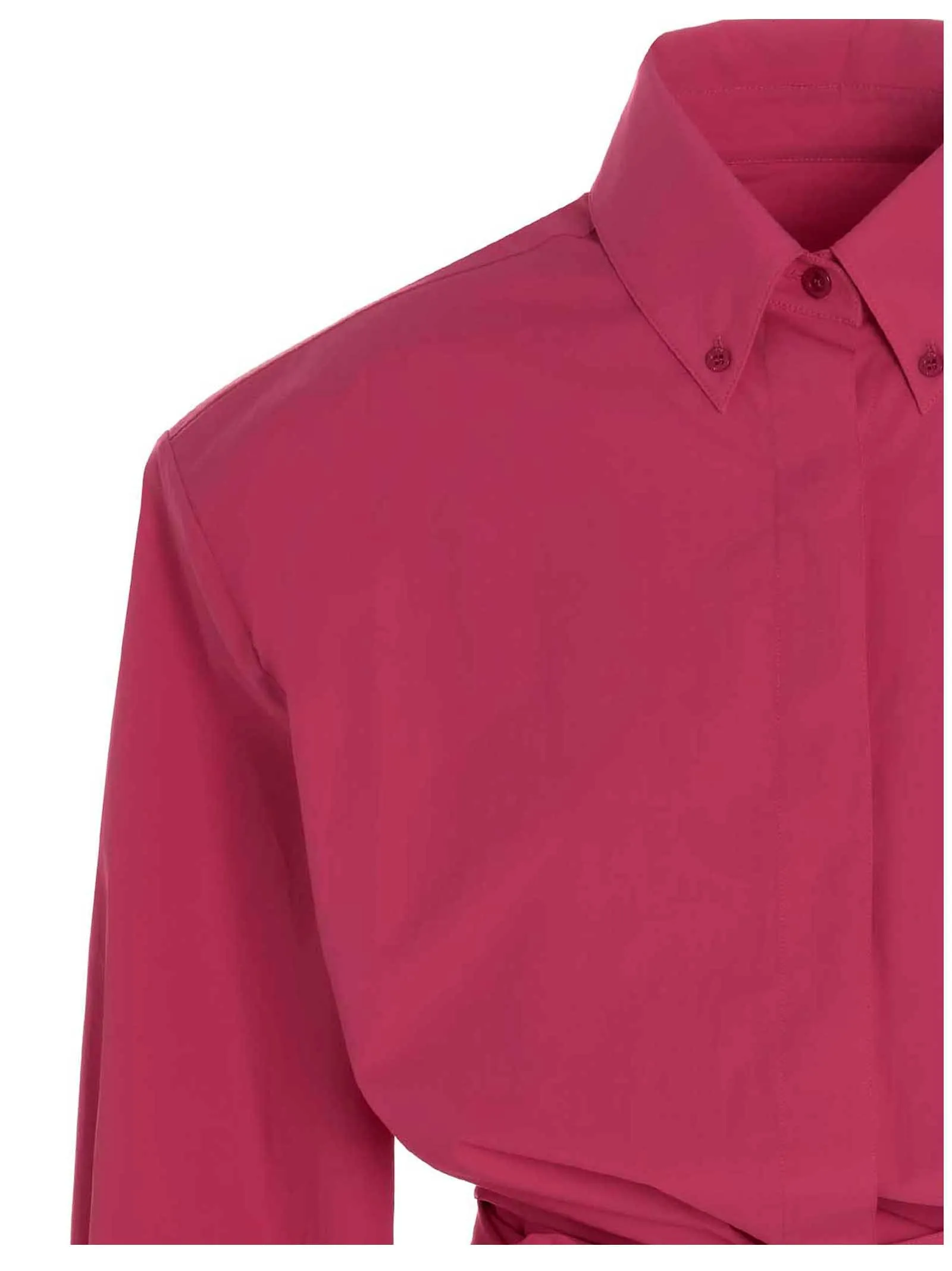 Alexandre Vauthier Tie-Waist Cropped Shirt
