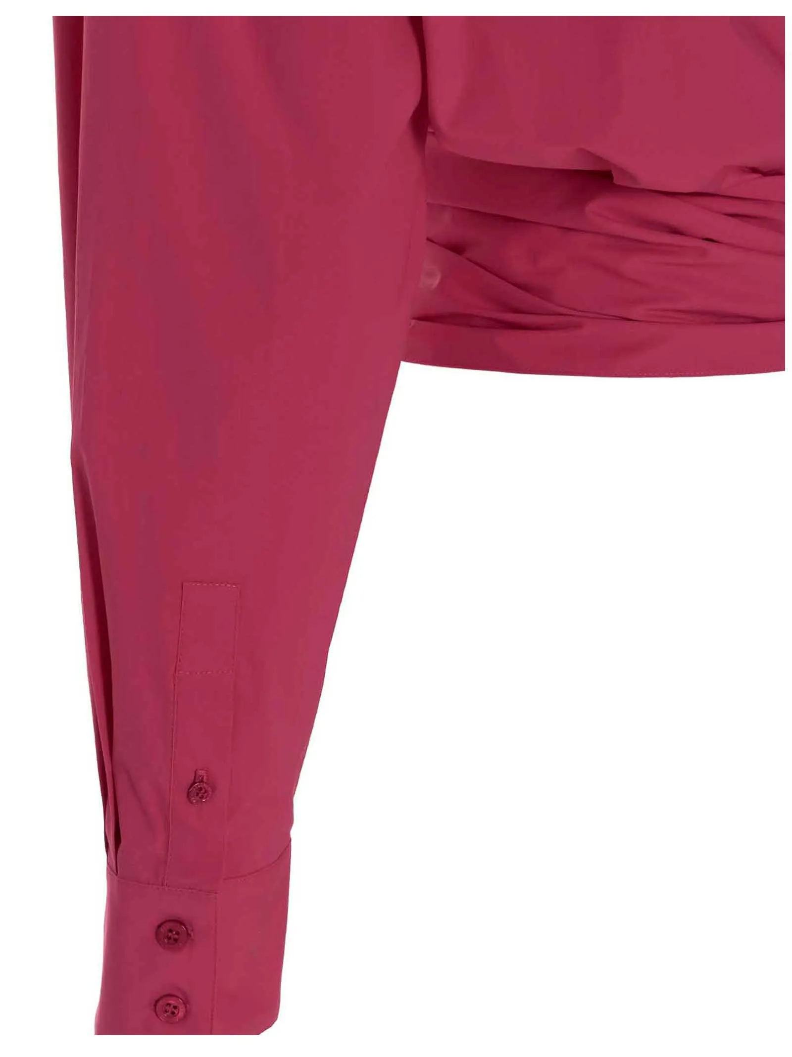 Alexandre Vauthier Tie-Waist Cropped Shirt