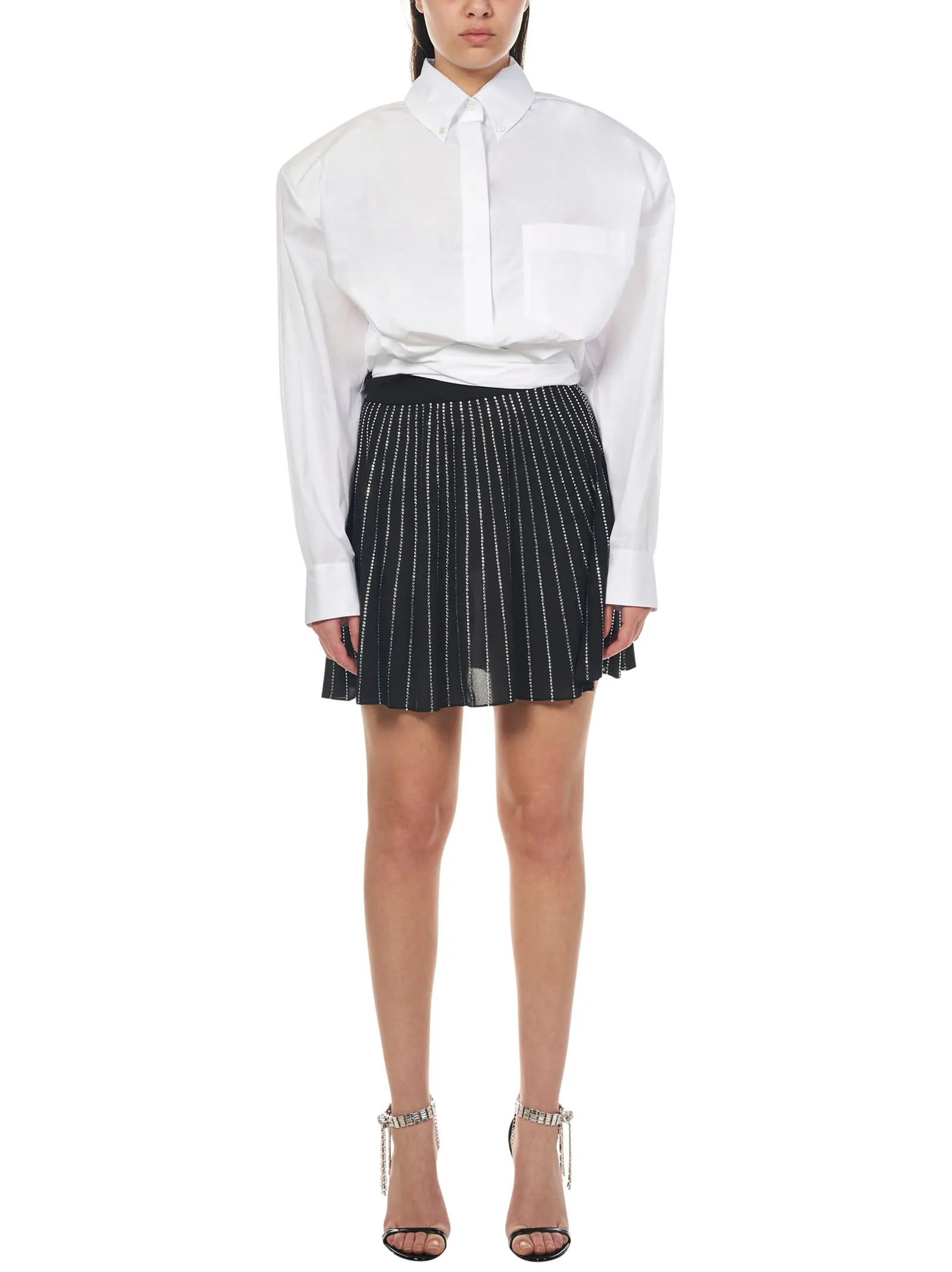 Alexandre Vauthier Tie-Waist Oversized Shirt