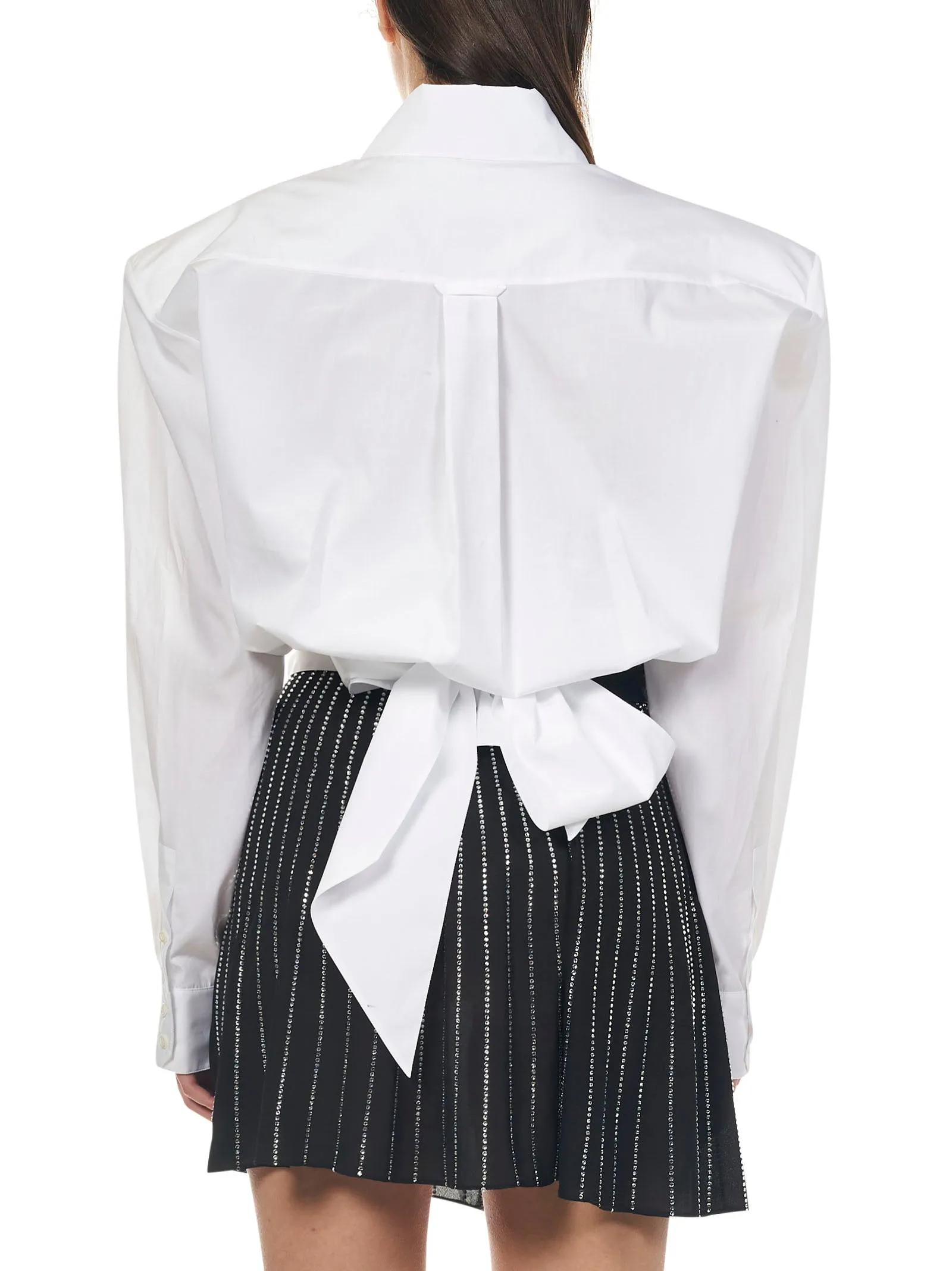 Alexandre Vauthier Tie-Waist Oversized Shirt