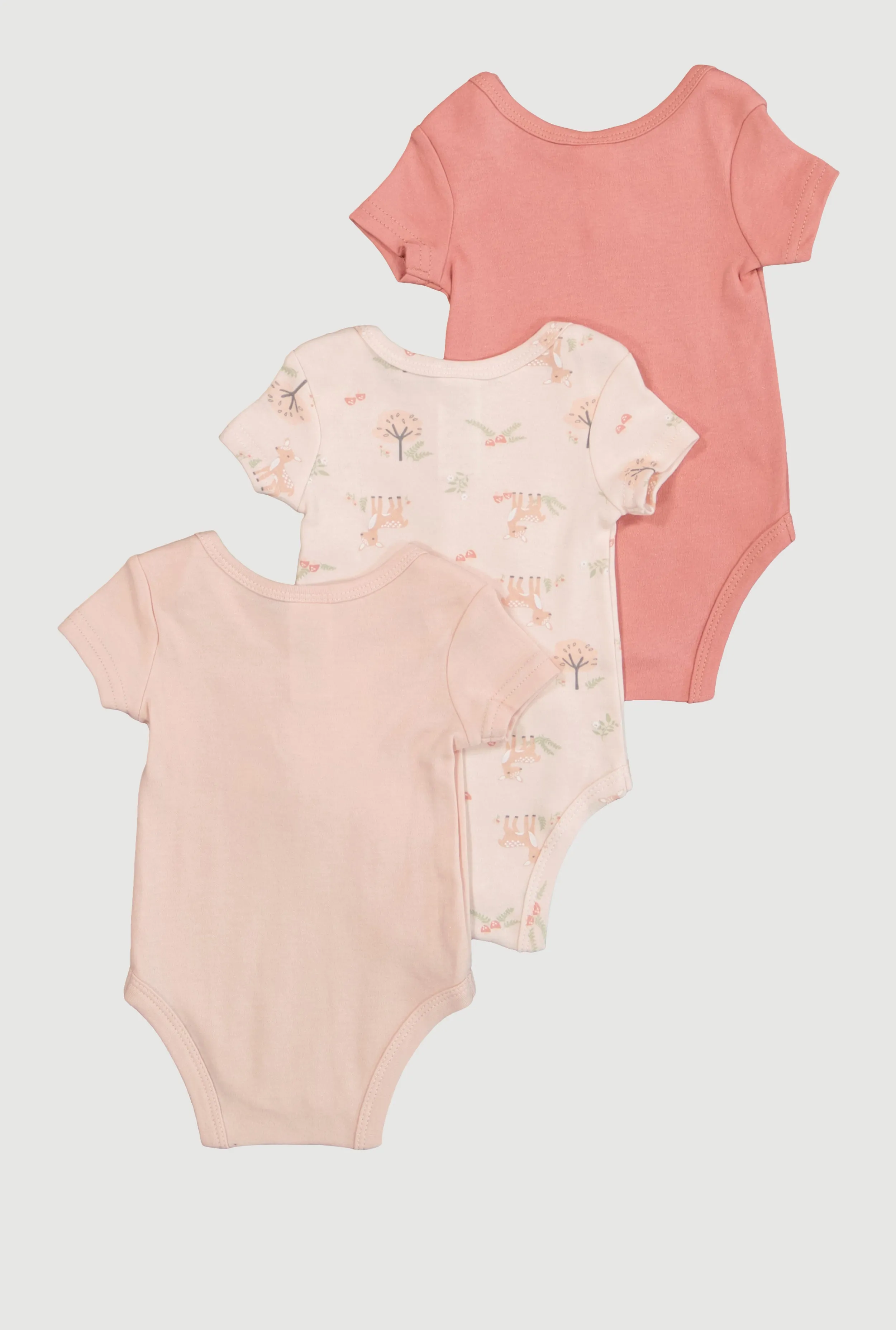 Baby Girls 0-9M Deer Graphic Bodysuits