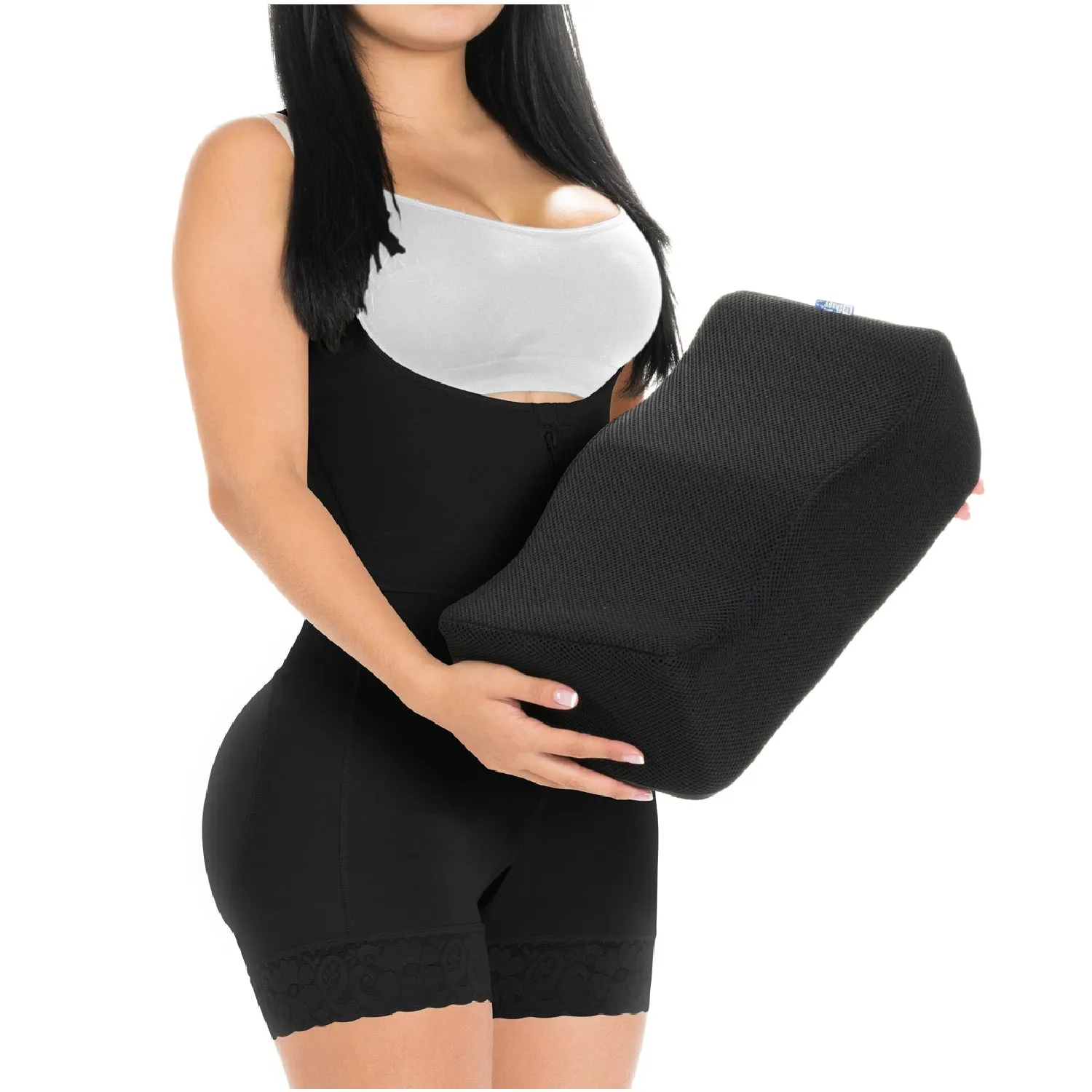Be Shapy | Diane & Geordi 2396 Womens Post Surgery Shapewear   BBL Recovery Pillow Bundle