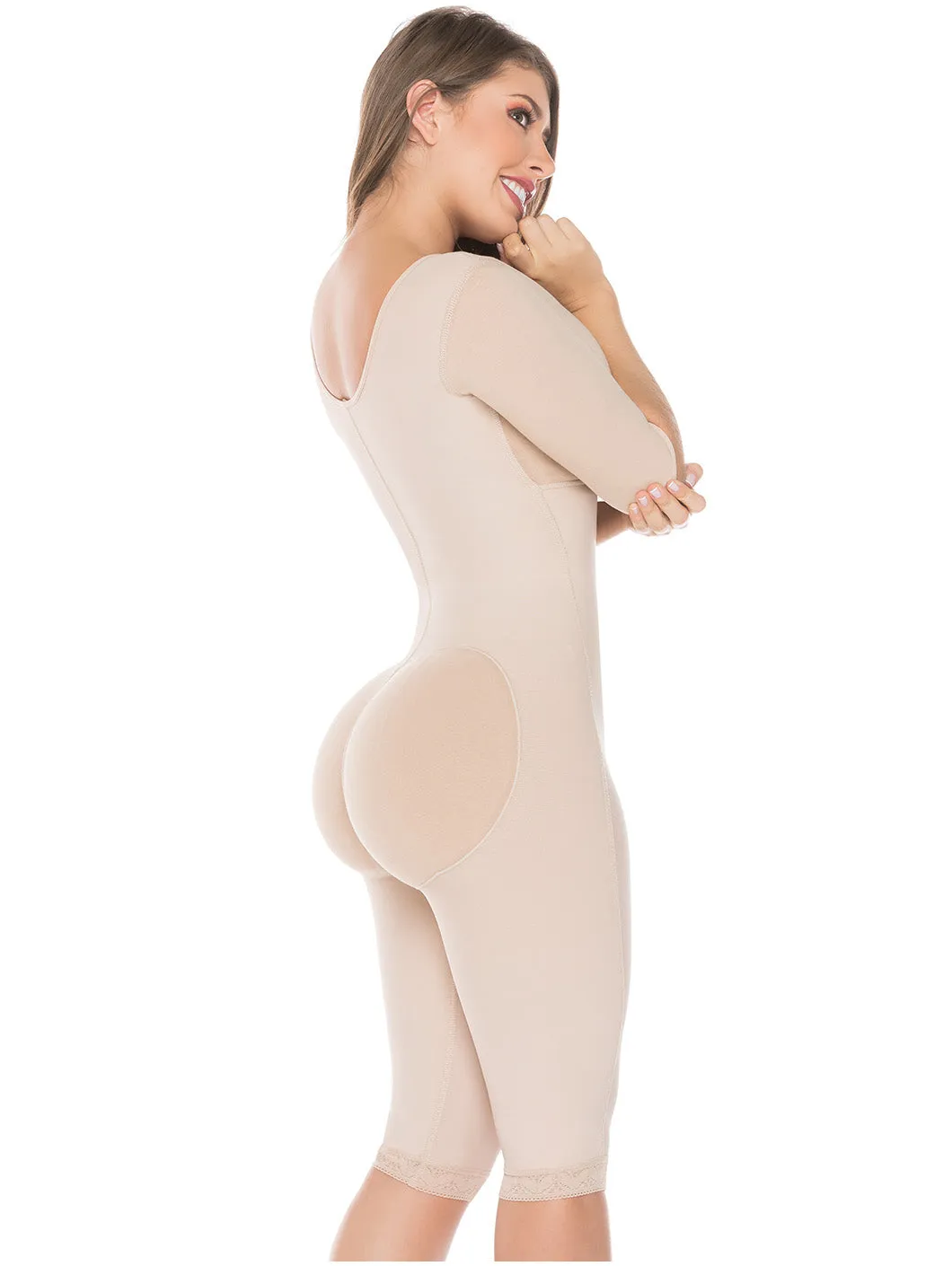 Be Shapy | Salome 0525 Postperative Colombian Fajas   Liposuction Board | Shapewear after Surgery with Sleeves