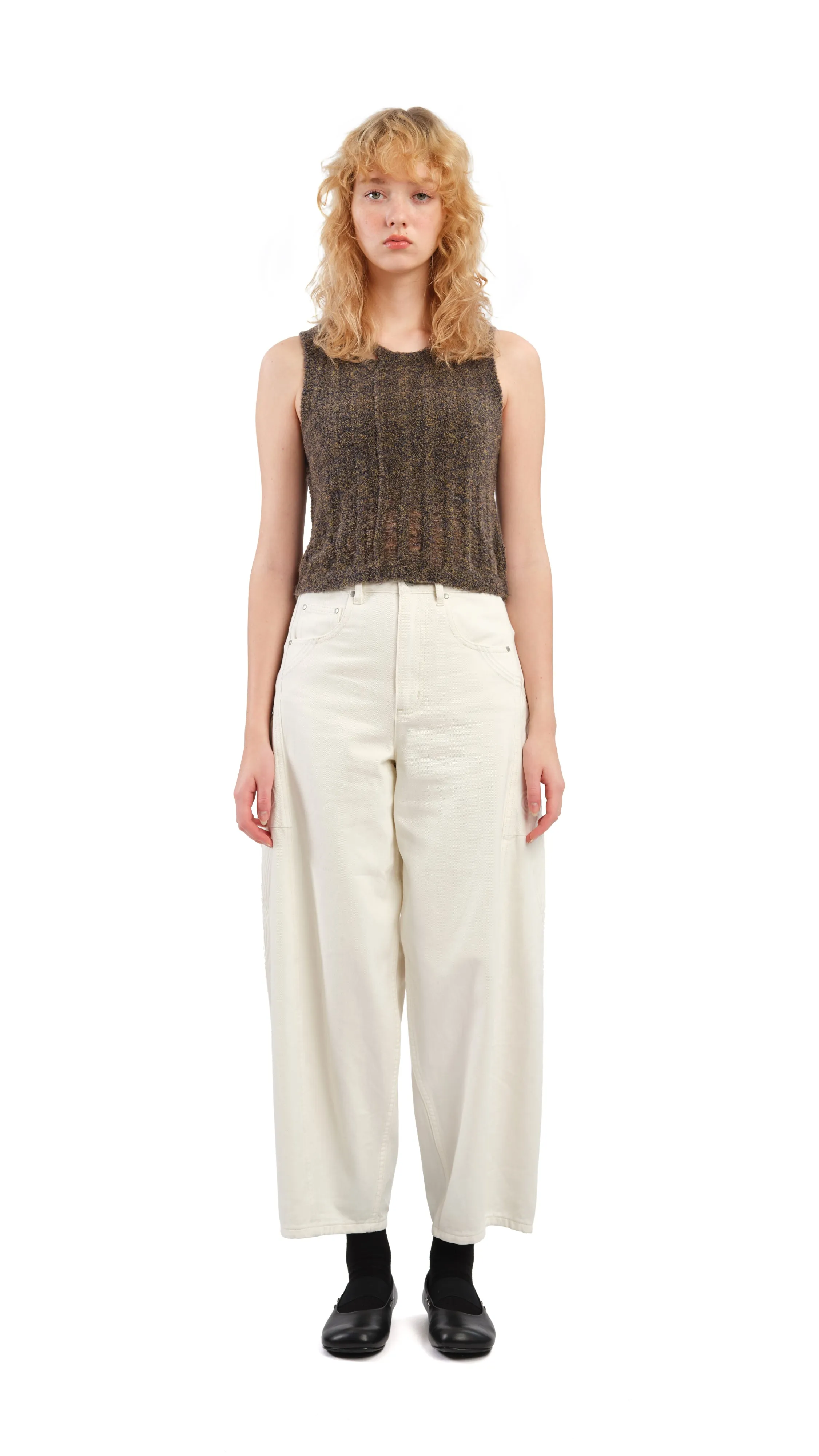 Boucle Cropped Vest