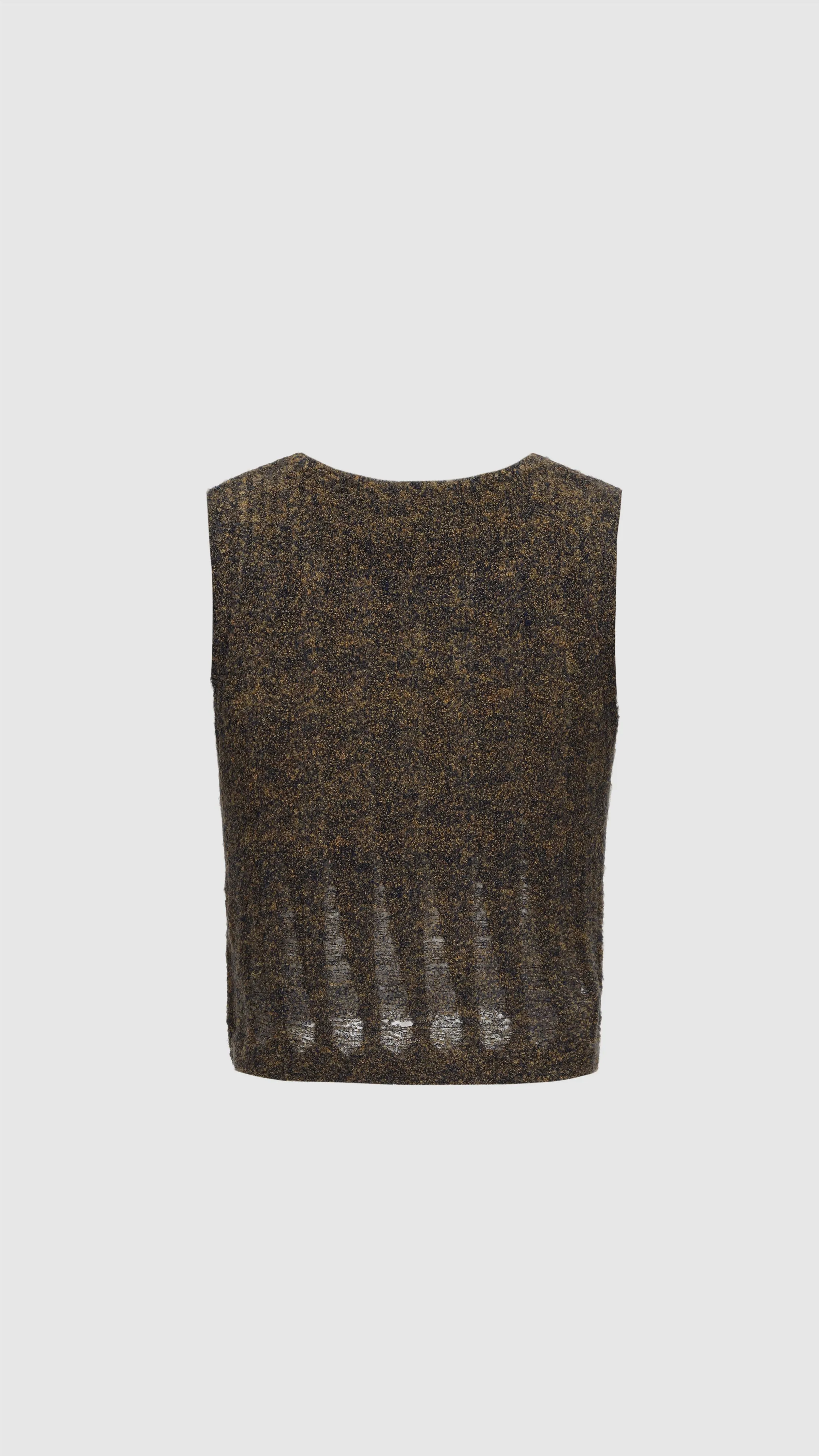 Boucle Cropped Vest