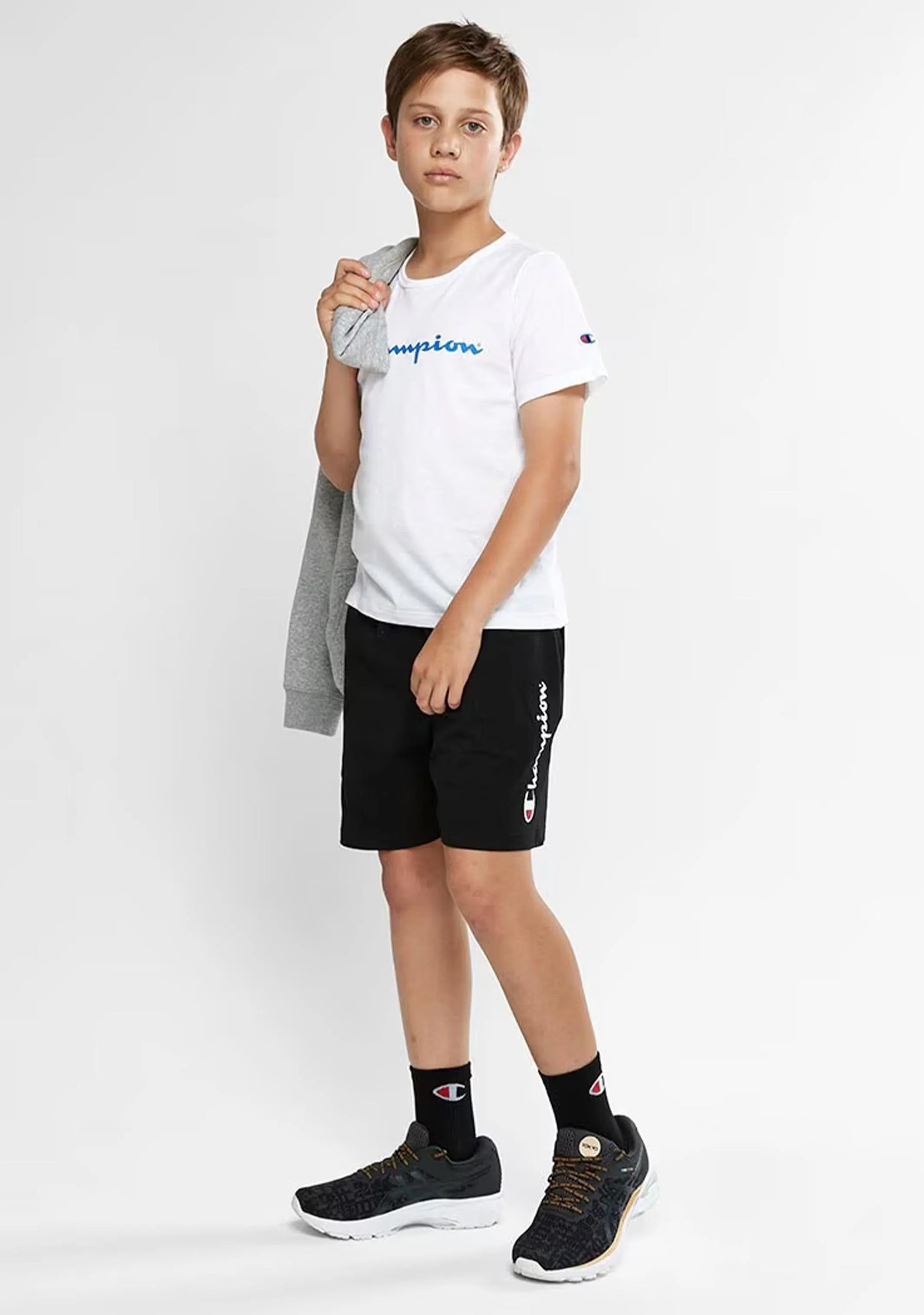 Champion Junior Script Jersey Shorts Black