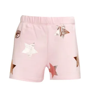 Chiara Ferragni Star Patch Elasticated-Waist Track Shorts