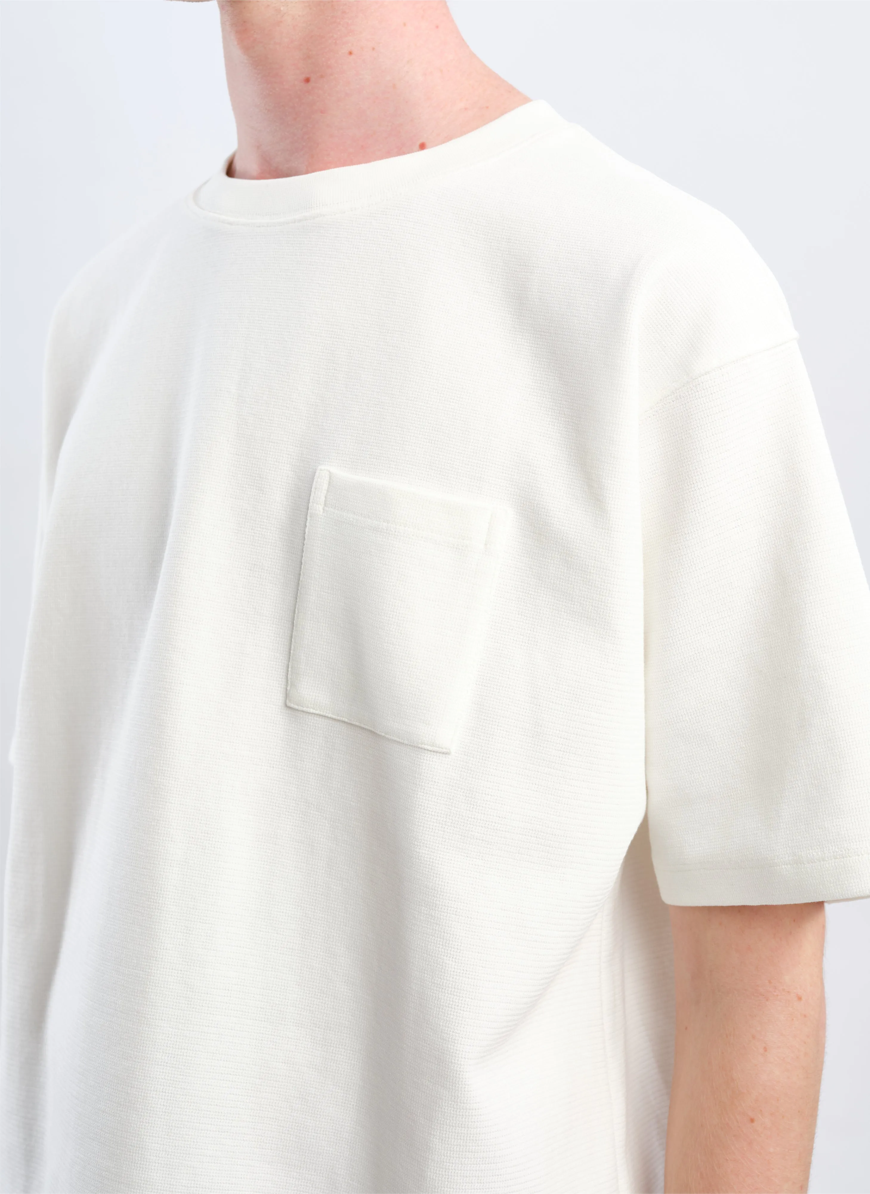 Cotton Rib Short Sleeves Top
