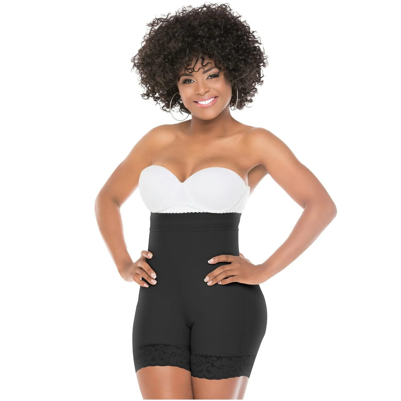 Daily Use Best Everyday and Special Event Shapewear Butt-lifting, No straps  & Upper silicone band Fajas Salome 0218