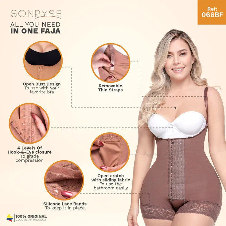 Daily Use Best Everyday Shapewear Open bust Medium compression & Butt-lifting effect Fajas Sonryse066BF