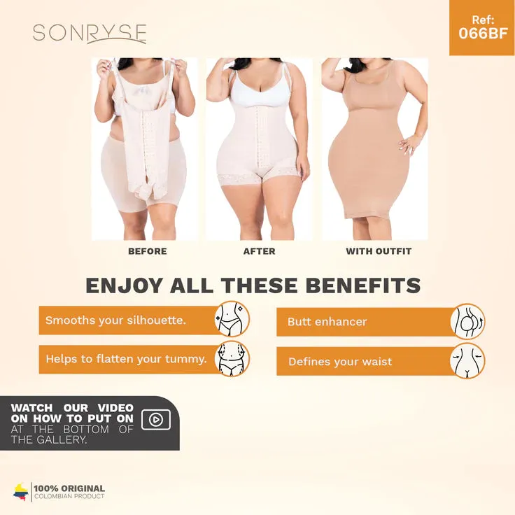 Daily Use Best Everyday Shapewear Open bust Medium compression & Butt-lifting effect Fajas Sonryse066BF
