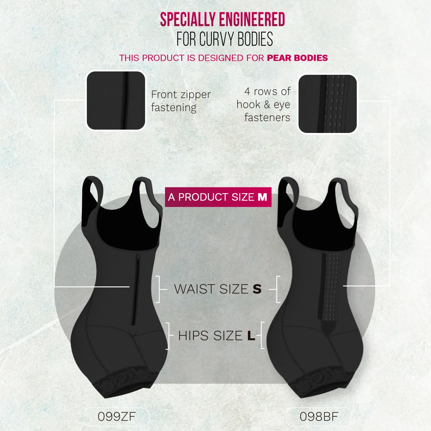 Daily Use Shapewear for Women Bum Lifter Tummy Control Mid Thigh Faja Bling Shapers 098BF