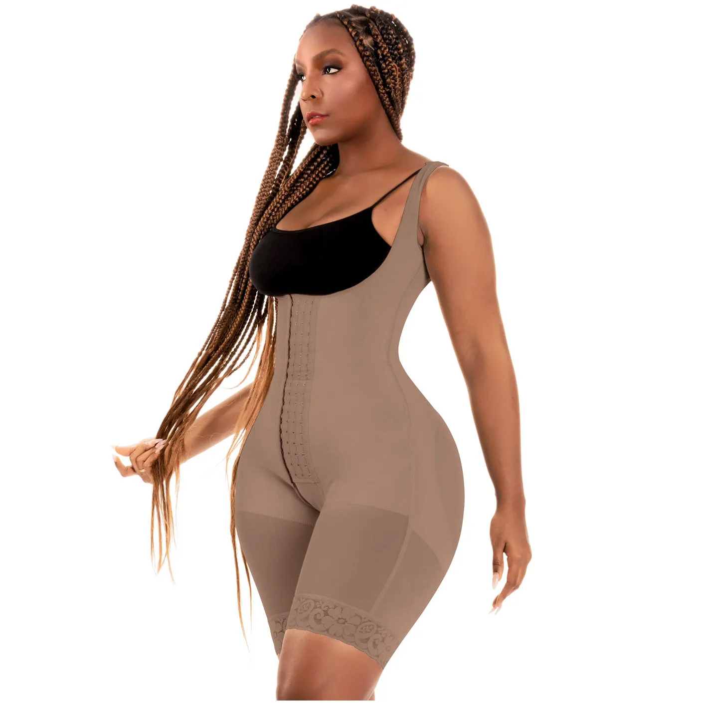 Daily Use Shapewear for Women Bum Lifter Tummy Control Mid Thigh Faja Bling Shapers 098BF
