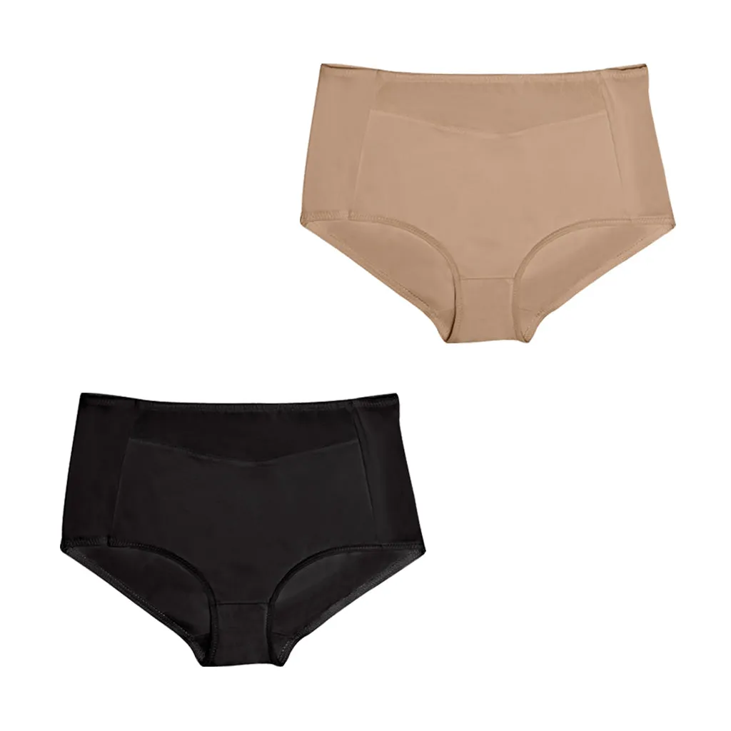 Daily Use Under Wear 2-Pack Seamless Slim Panties Shapewear High Waist Sonryse SP645NC