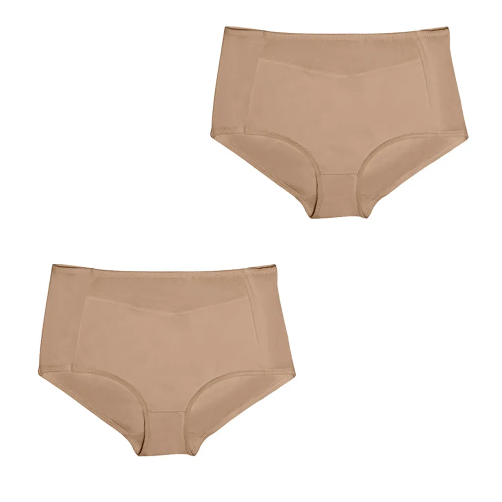 Daily Use Under Wear 2-Pack Seamless Slim Panties Shapewear High Waist Sonryse SP645NC
