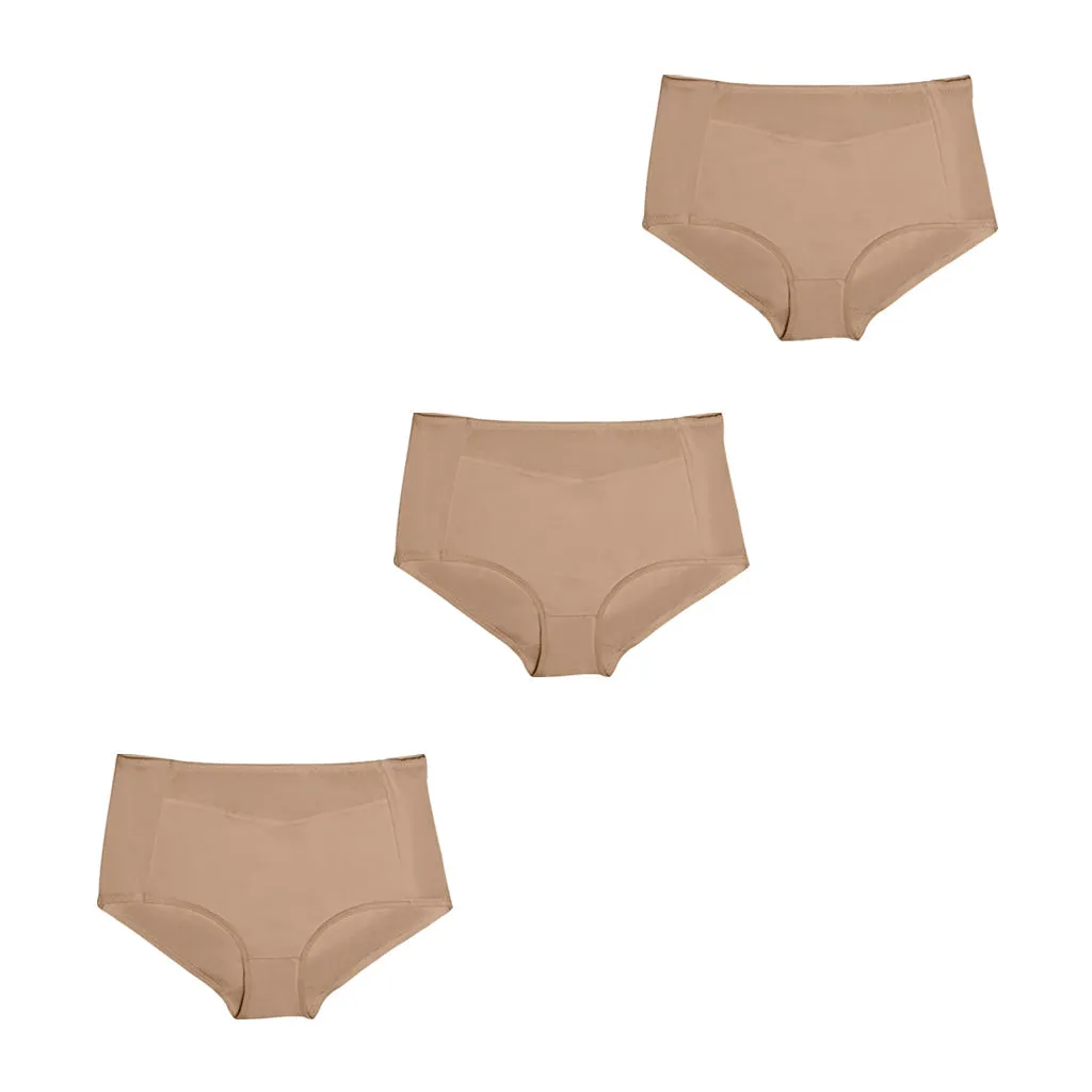 Daily Use Under Wear 3-Pack Seamless Slim Panties Shapewear High Waist Sonryse SP645NC