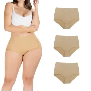 Daily Use Under Wear 3-Pack Seamless Slim Panties Shapewear High Waist Sonryse SP645NC