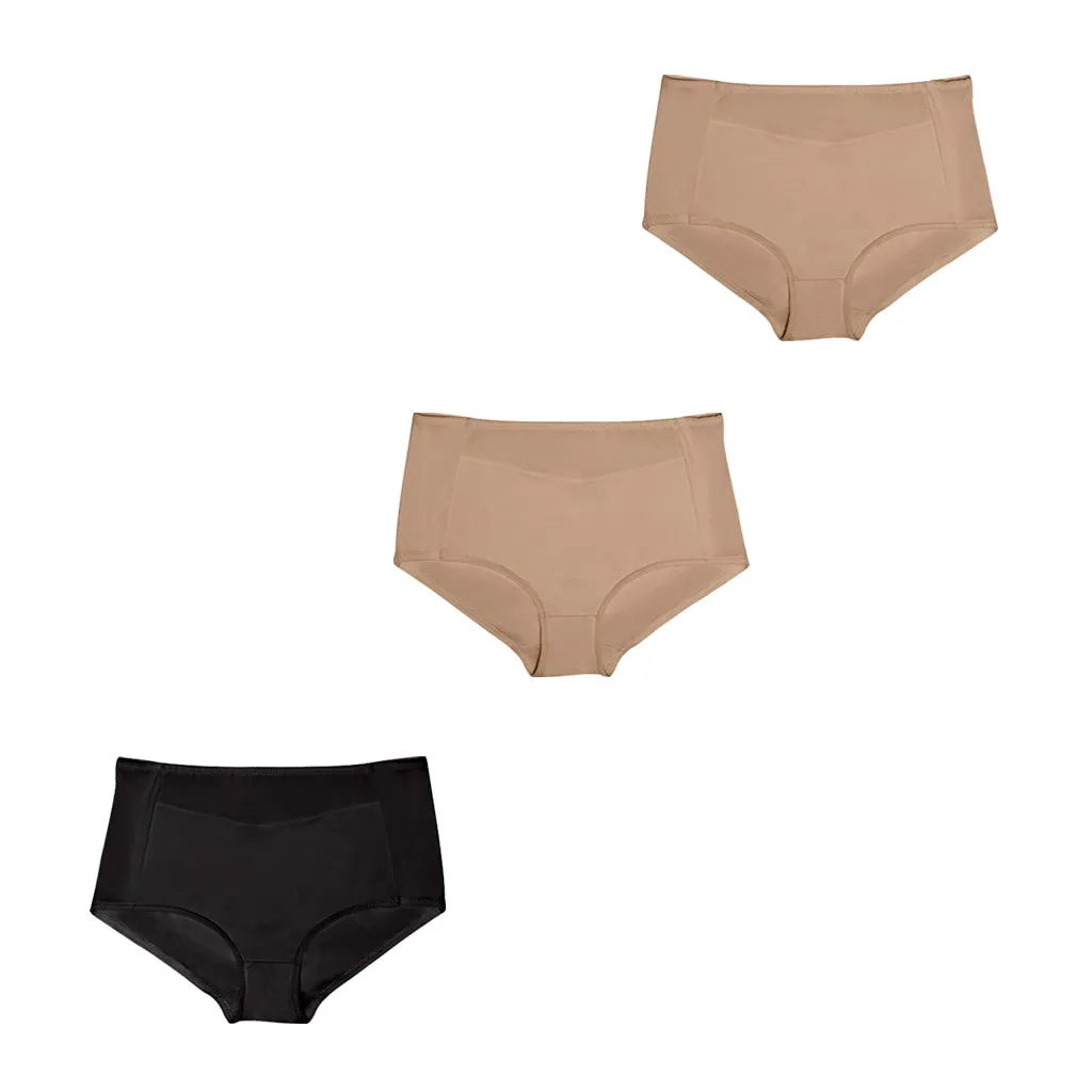 Daily Use Under Wear 3-Pack Seamless Slim Panties Shapewear High Waist Sonryse SP645NC