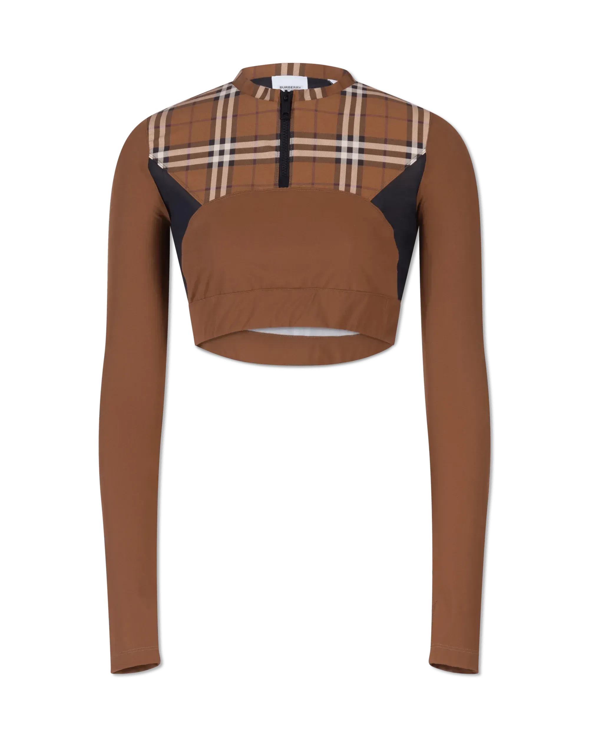 Everley Check Athlete Leisure Long Sleeve Top