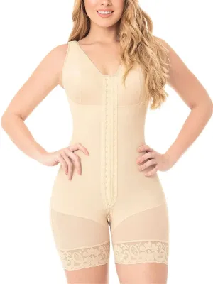 Fajas MYD 0029 | Mid-Thigh Body Shaper for Women – High Compression Powernet Shapewear