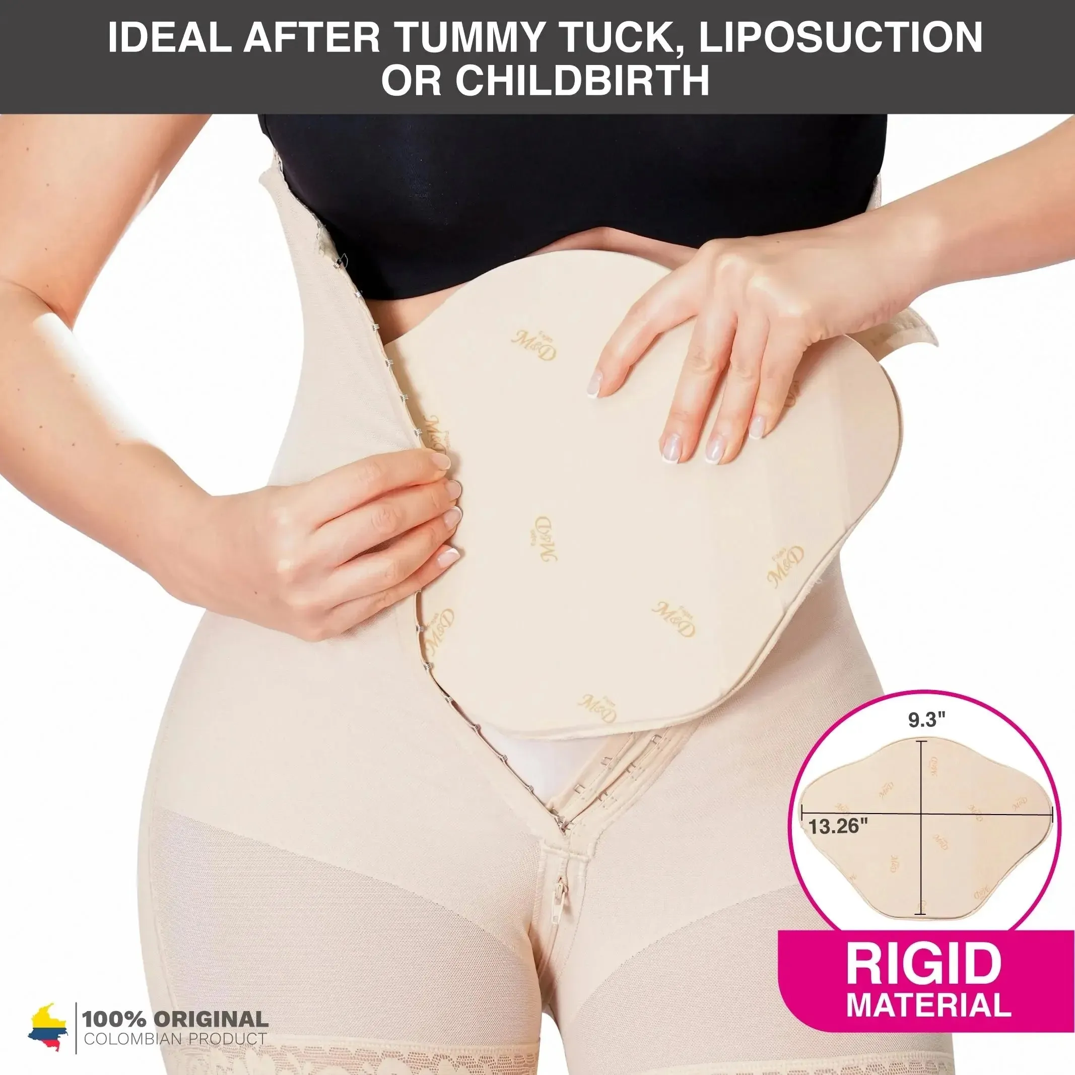 Fajas MYD 0104 - Abdominal Compression Board for Liposuction & Tummy Tuck Recovery