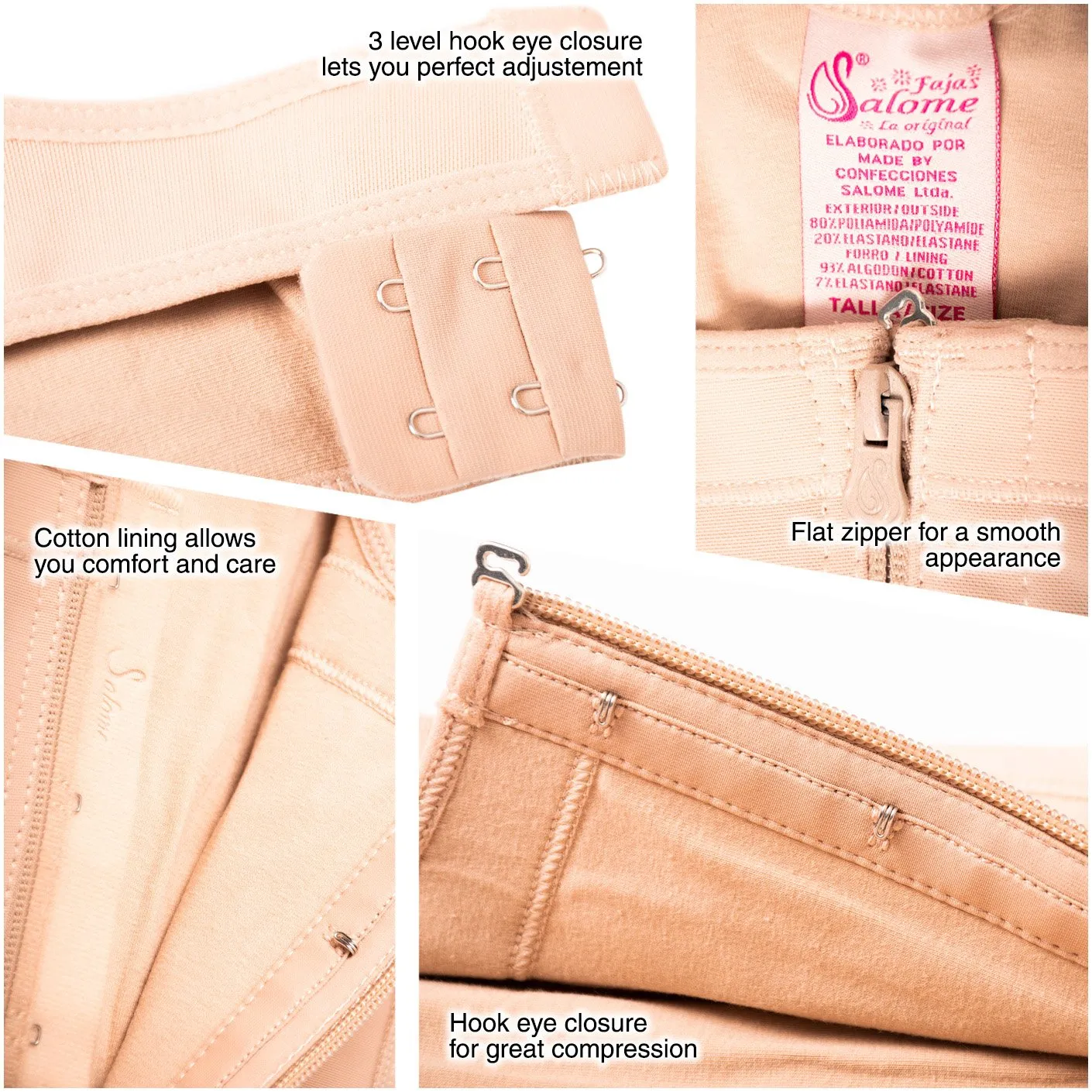Fajas Salome 0419 | Shapewear Girdle with Butt Lifting & Tummy Control | Body Shaper for Daily Use