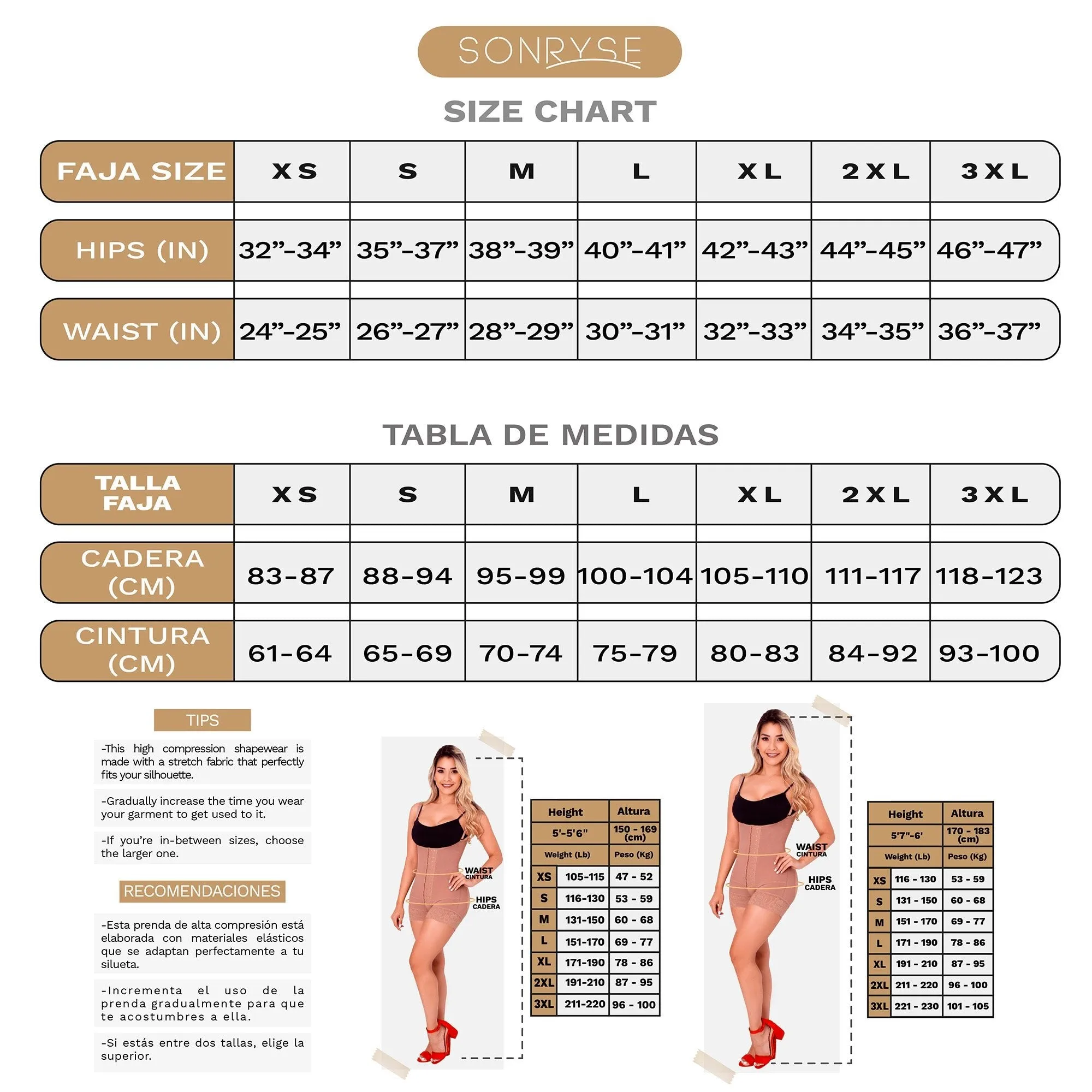 Fajas Sonryse 055ZF | Postpartum Shapewear Bodysuit with Built-in Bra | Everyday Use