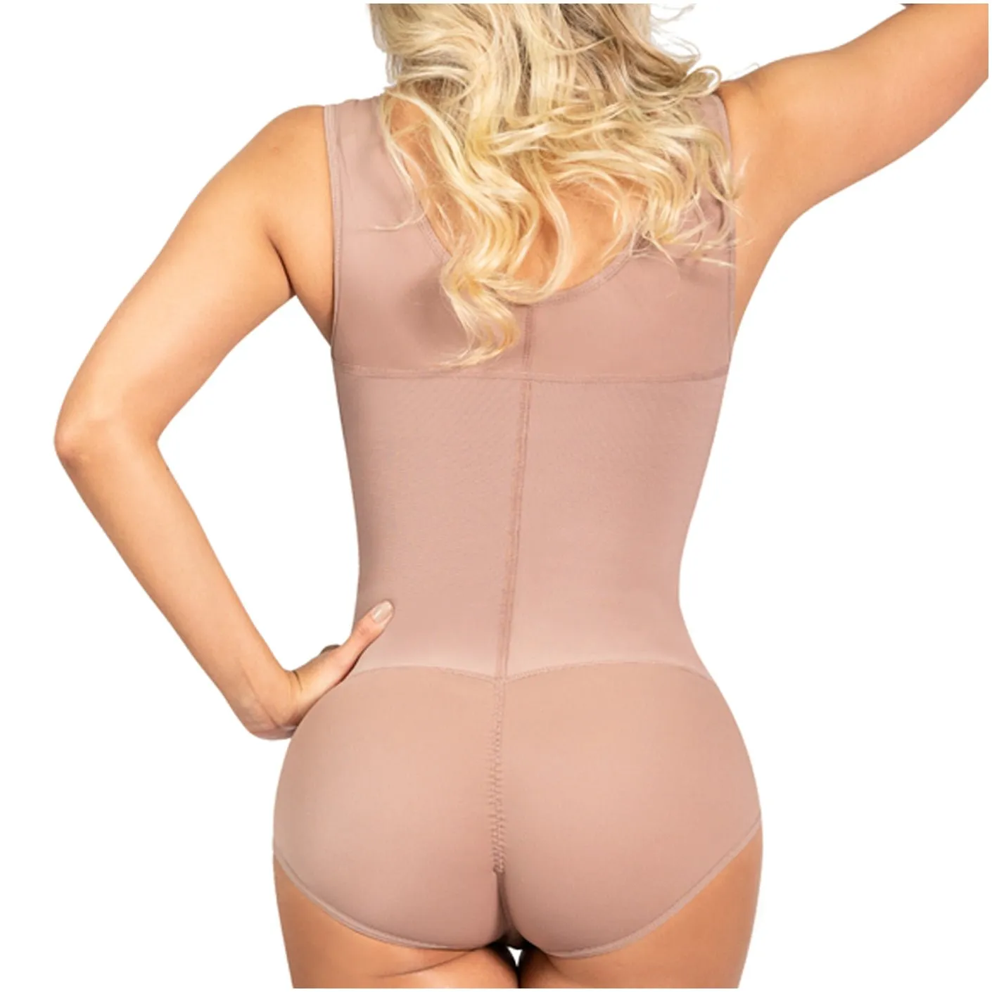Fajas Sonryse 055ZF | Postpartum Shapewear Bodysuit with Built-in Bra | Everyday Use