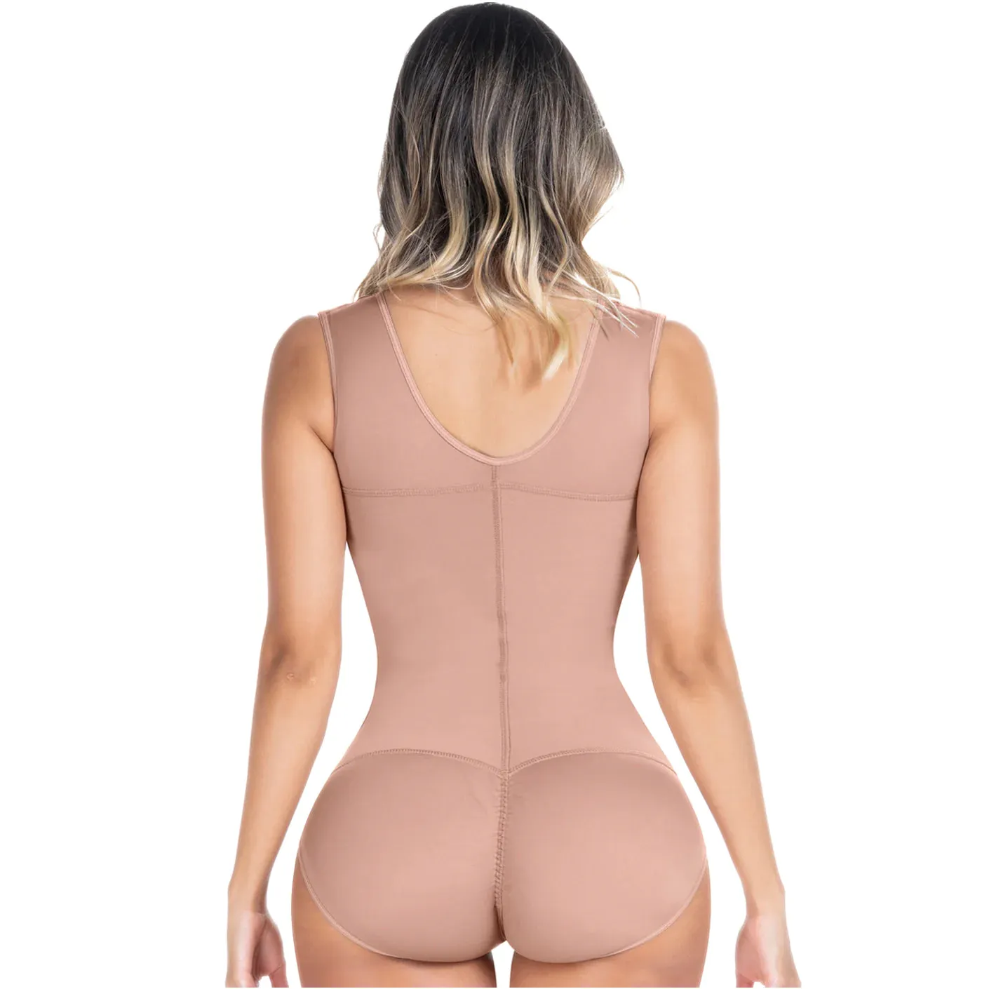 Fajas Sonryse 056BF | Colombian Postpartum Shapewear Bodysuit with Built-in Bra