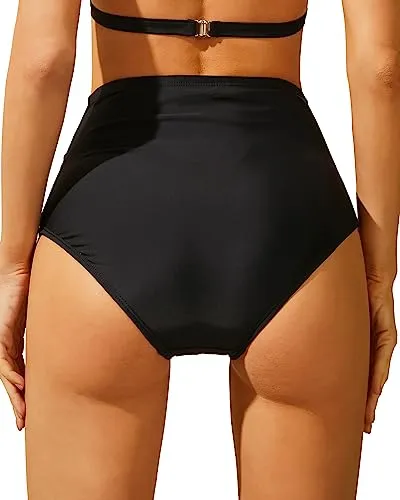 Full Coverage High Waisted Swimsuit Bottoms