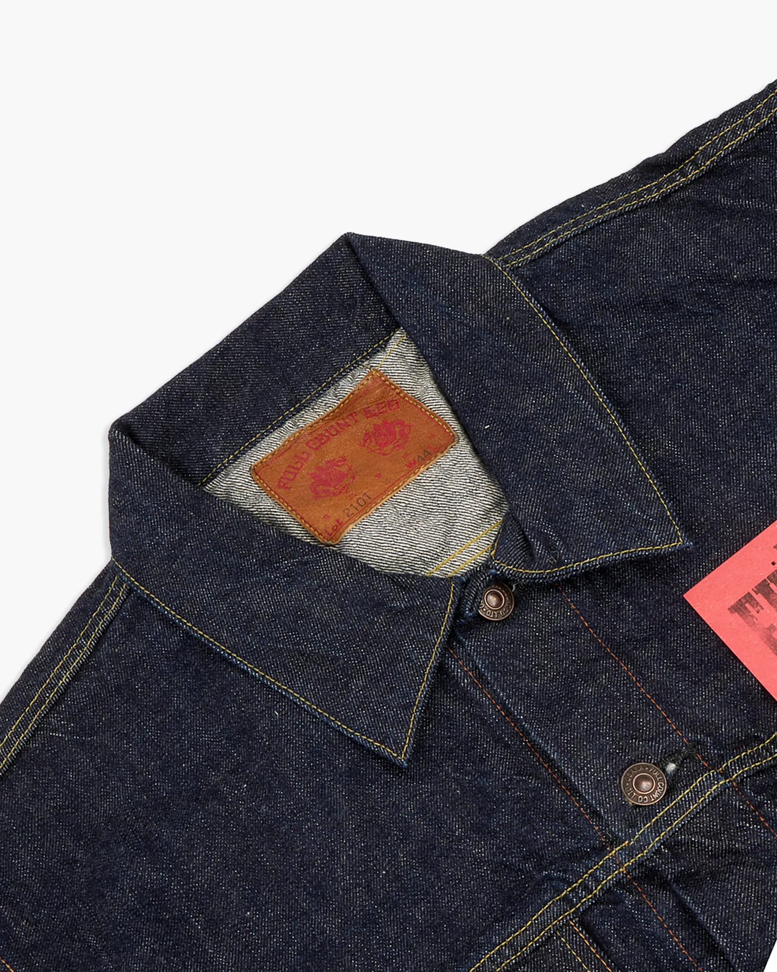Fullcount 2101-W20 13.7oz Selvedge Type III Denim Jacket - Indigo Onewash