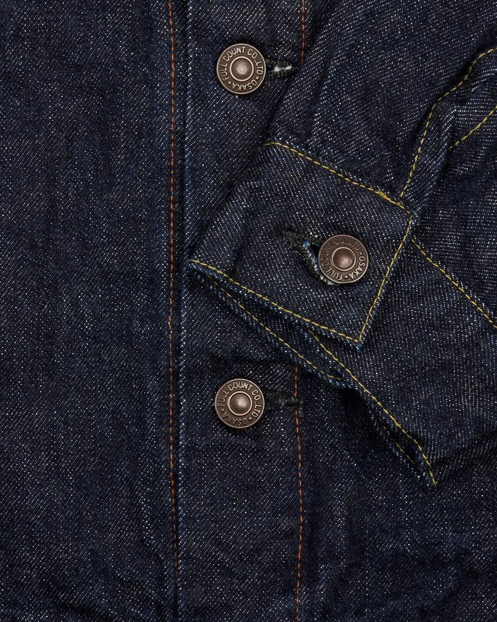 Fullcount 2101-W20 13.7oz Selvedge Type III Denim Jacket - Indigo Onewash