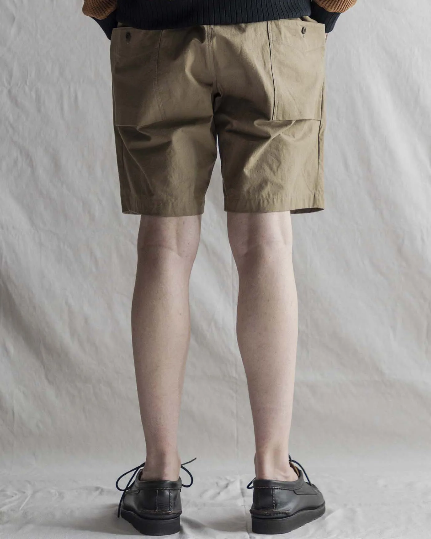 Jackman Back Nep Umps Shorts - Sepia