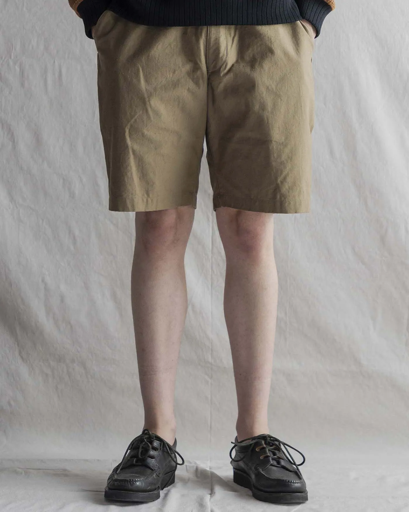 Jackman Back Nep Umps Shorts - Sepia