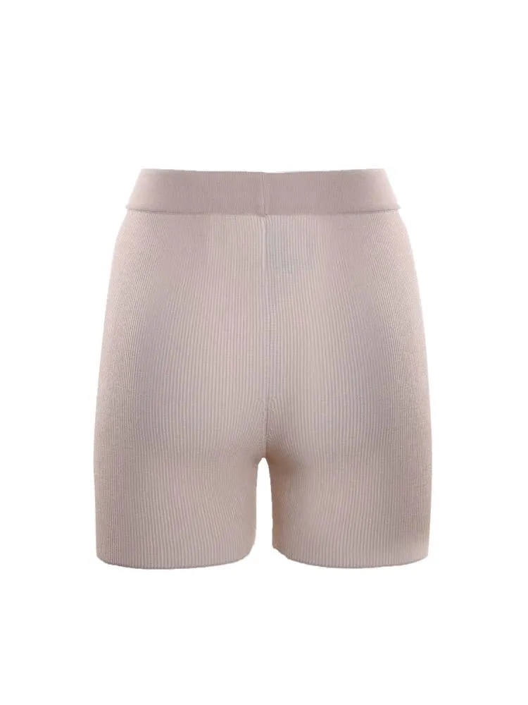 Jacquemus High Waist Knitted Cycling Shorts