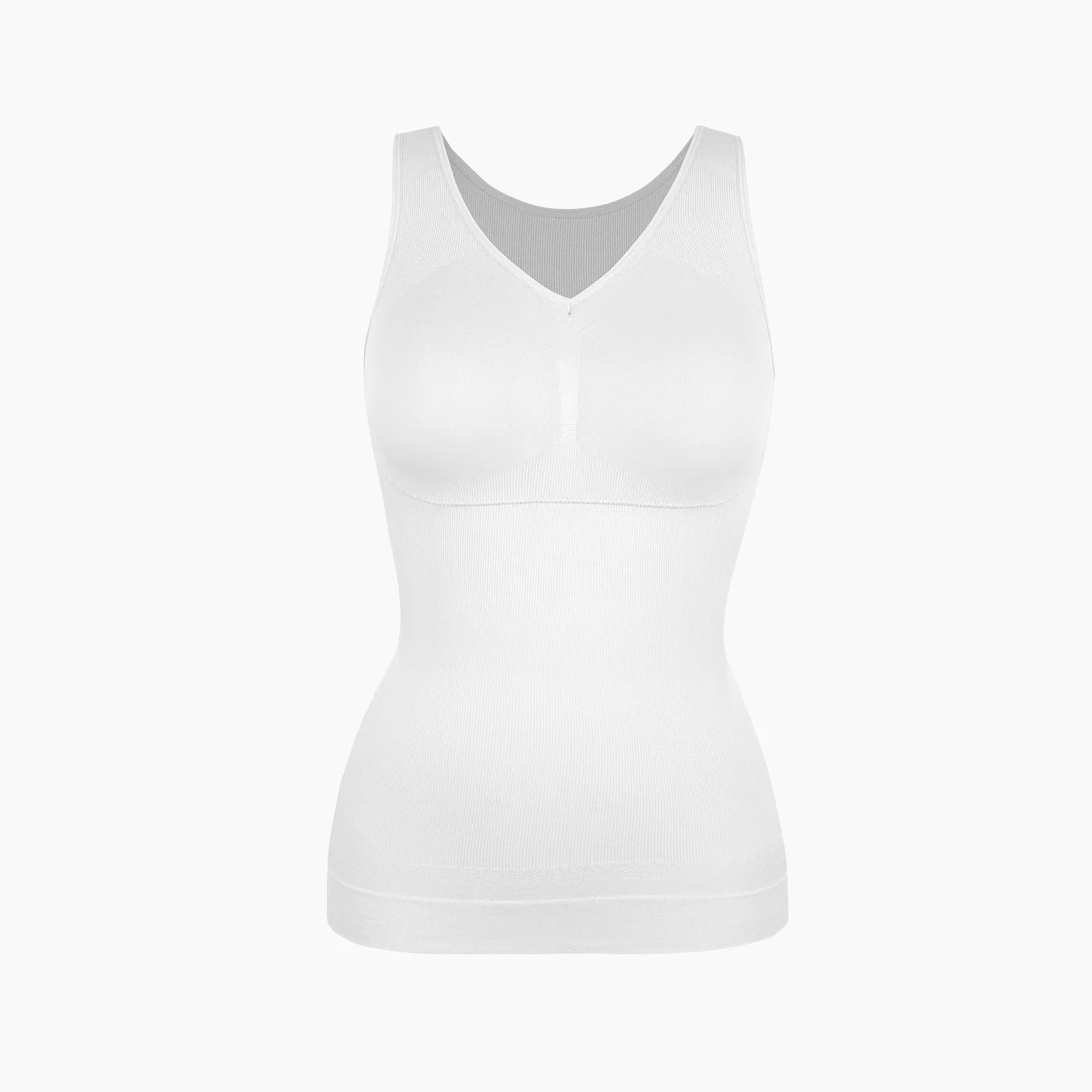 Joyshaper V-Neck Seamless Shapewear Tank With Padded Bra