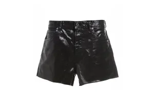 Just Cavalli Coated High Waist Shorts