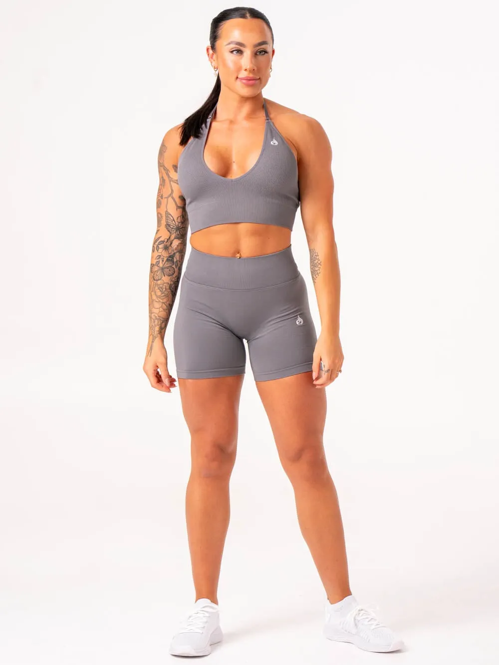 Lift Scrunch Shorts - Charcoal