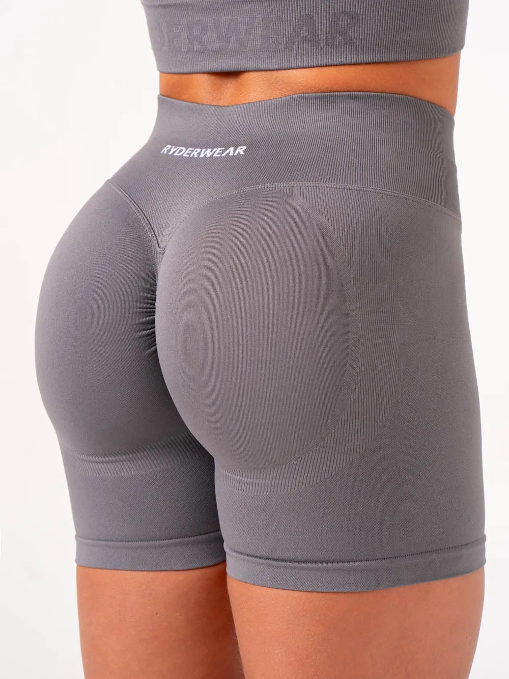 Lift Scrunch Shorts - Charcoal