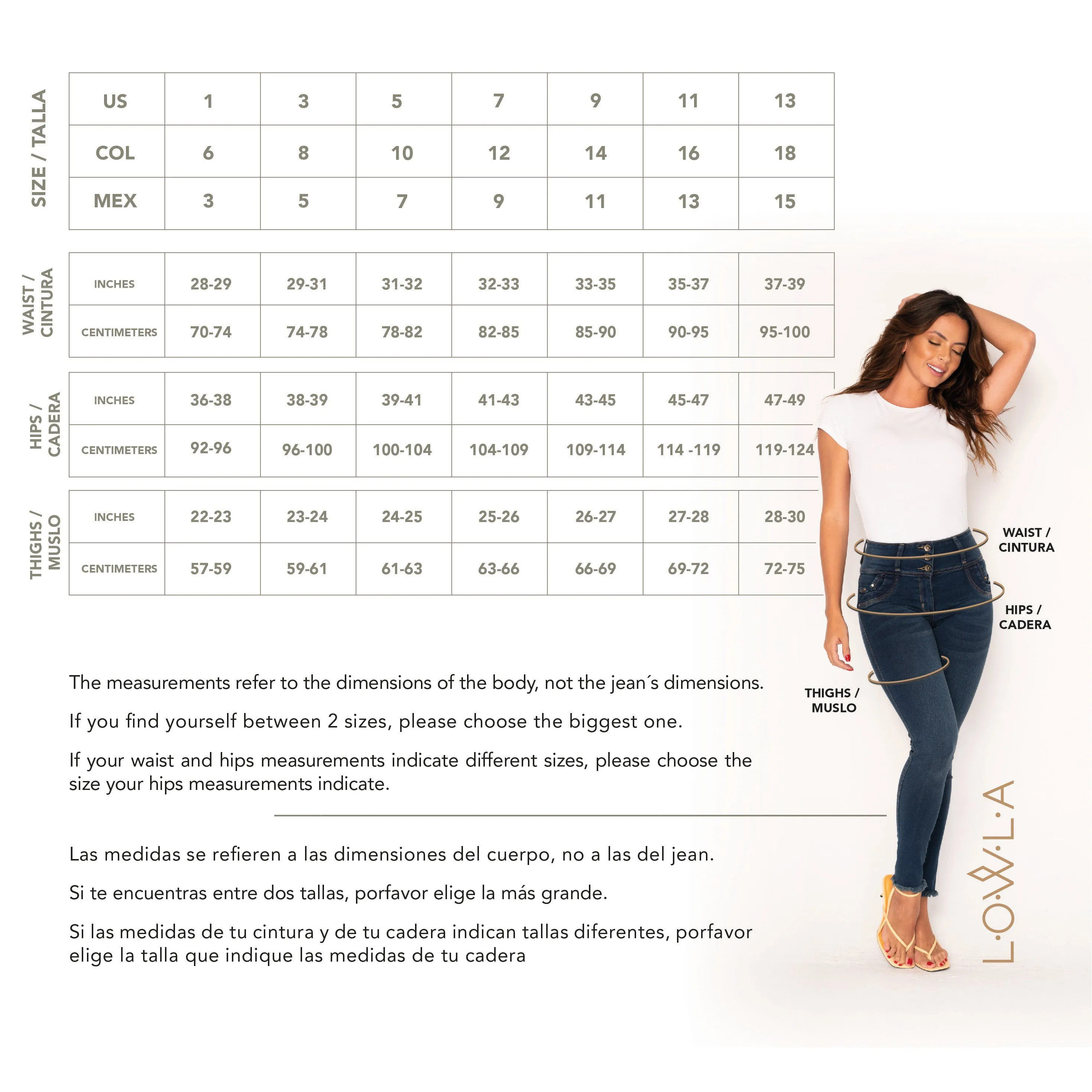 LOWLA 212359 | Regular Rise Butt Lift Straight Colombian Mom Jeans for Women