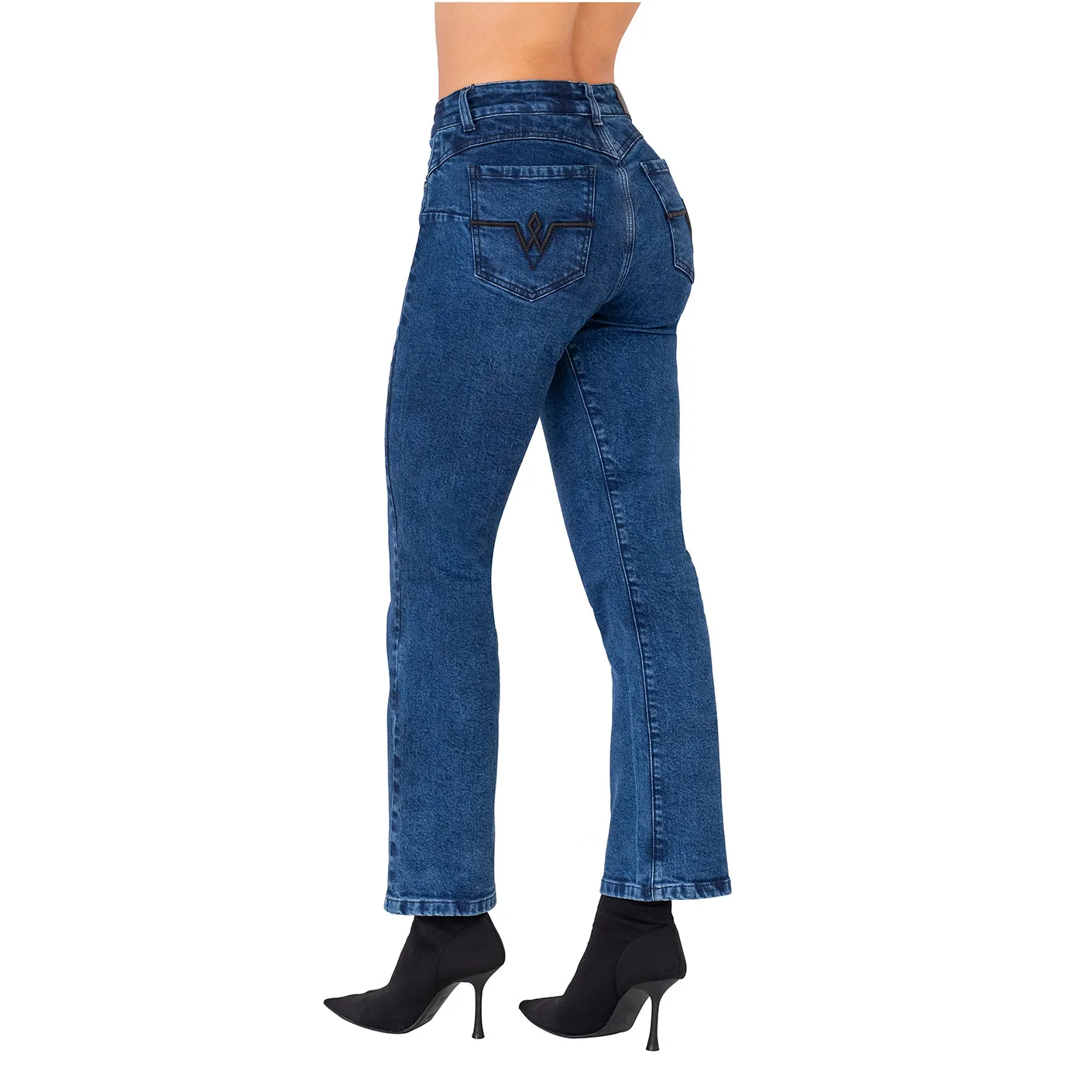 LOWLA 212359 | Regular Rise Butt Lift Straight Colombian Mom Jeans for Women
