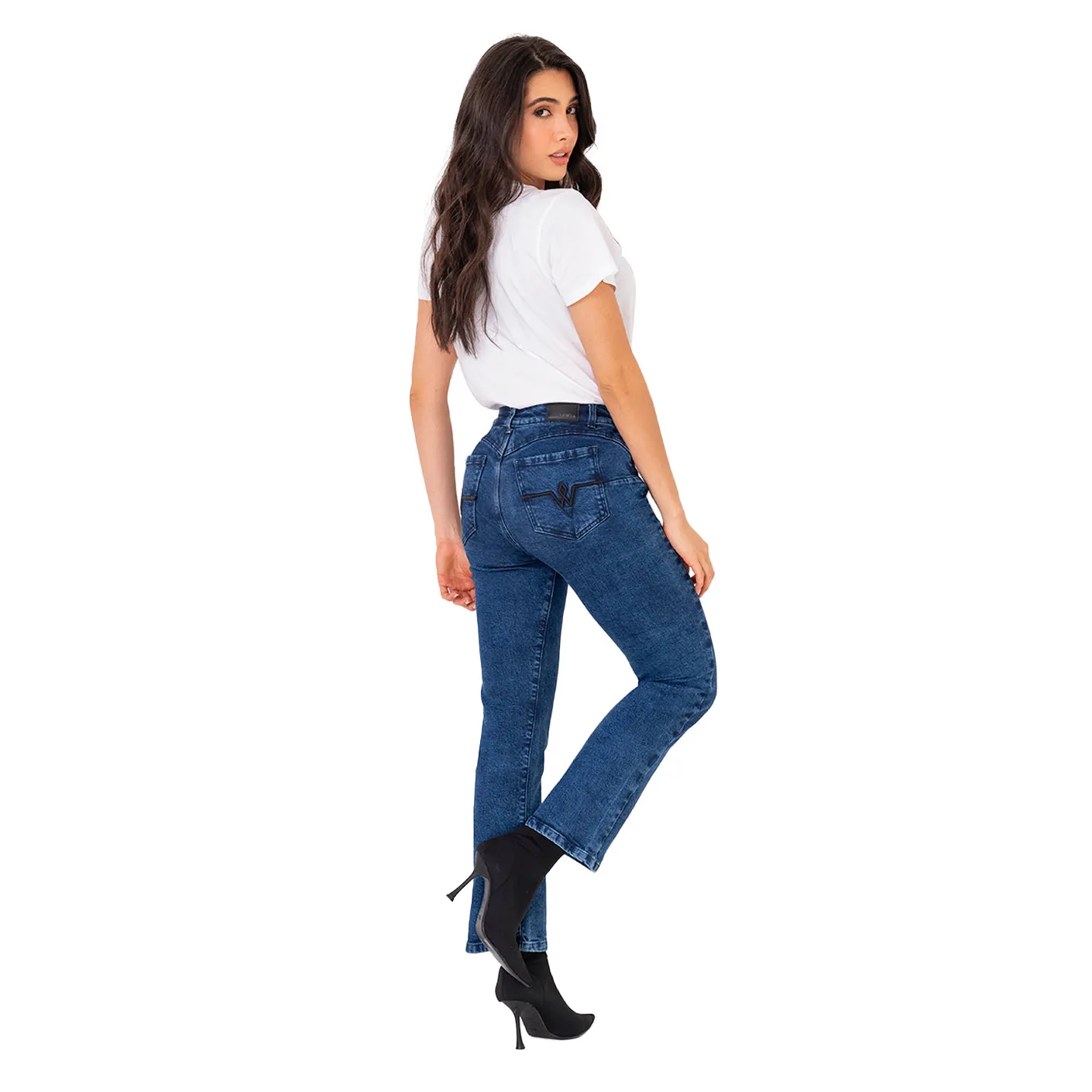 LOWLA 212359 | Regular Rise Butt Lift Straight Colombian Mom Jeans for Women