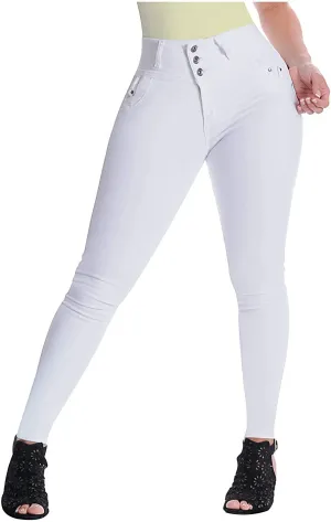 Lowla 242221 | High Waisted Colombian Butt Lifter Skinny Jeans For Women