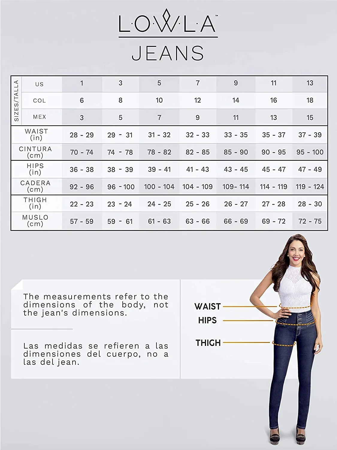 Lowla 242221 | High Waisted Colombian Butt Lifter Skinny Jeans For Women