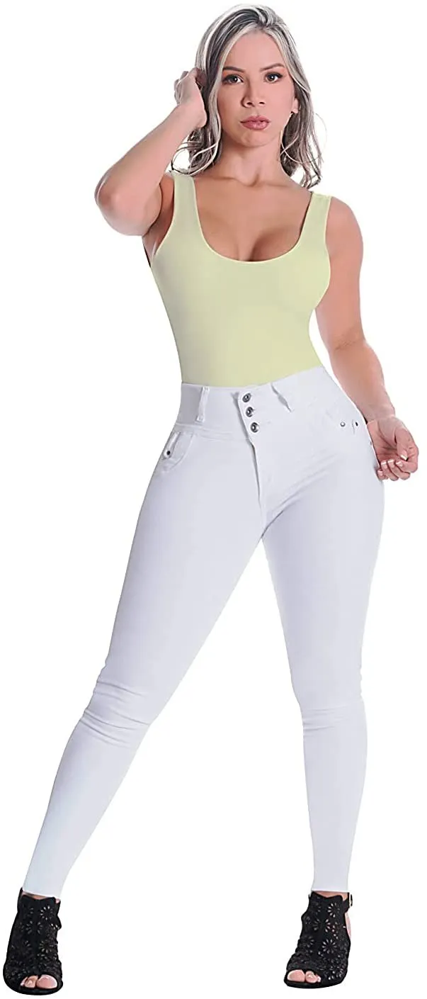 Lowla 242221 | High Waisted Colombian Butt Lifter Skinny Jeans For Women