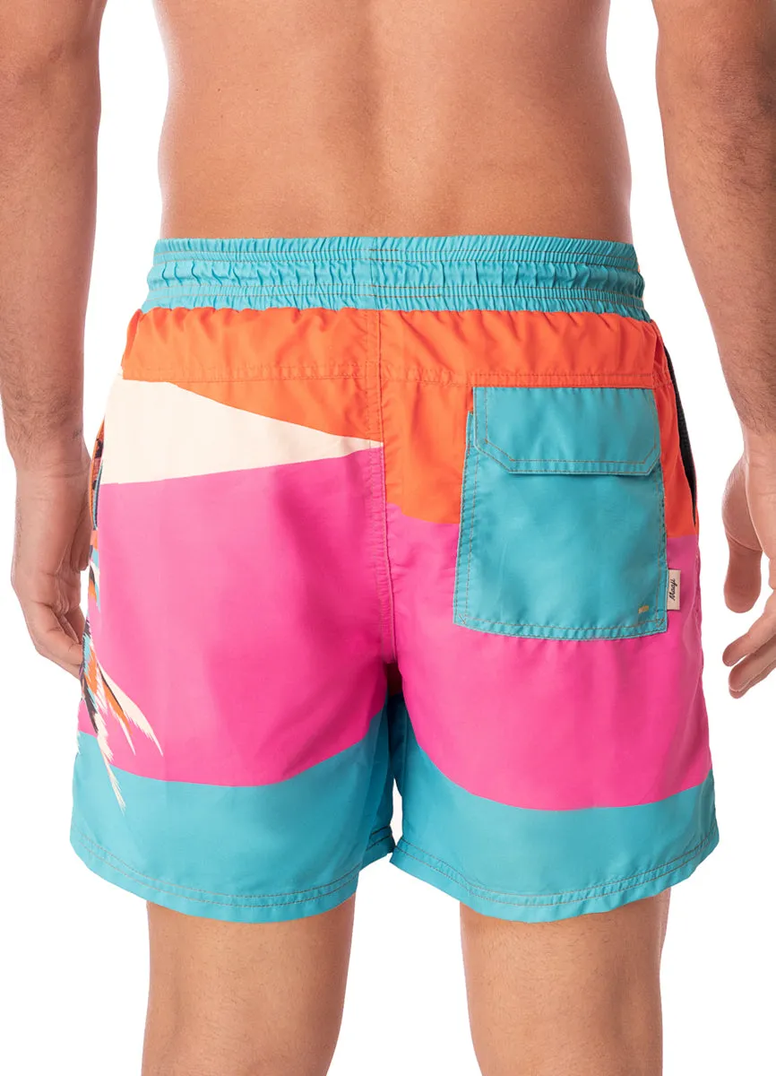Maaji Electric Sunrise Sailor Sporty Shorts