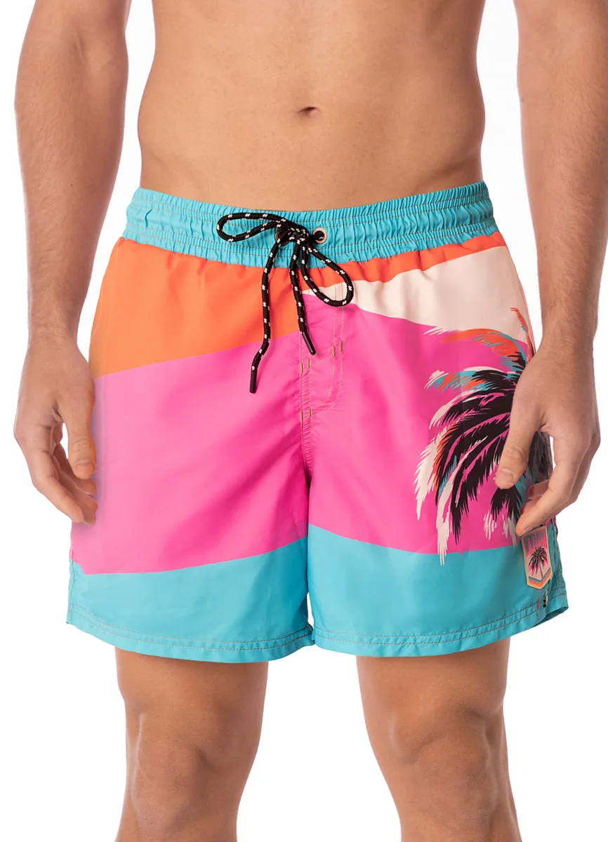 Maaji Electric Sunrise Sailor Sporty Shorts