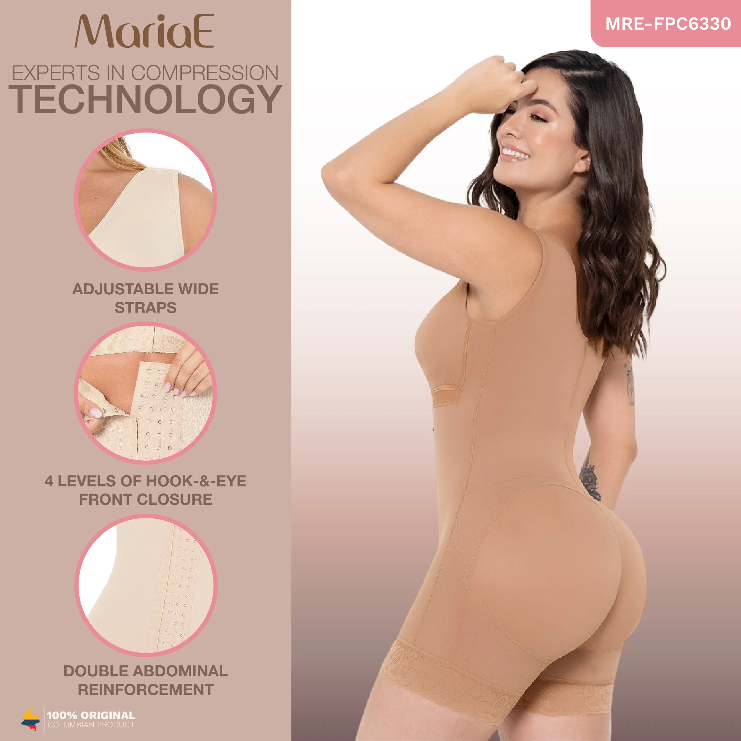 MARIAE FPC6330 Stage 2 Faja Colombiana Post Surgery Postpartum & Daily Use with Built-in Bra | FQ102