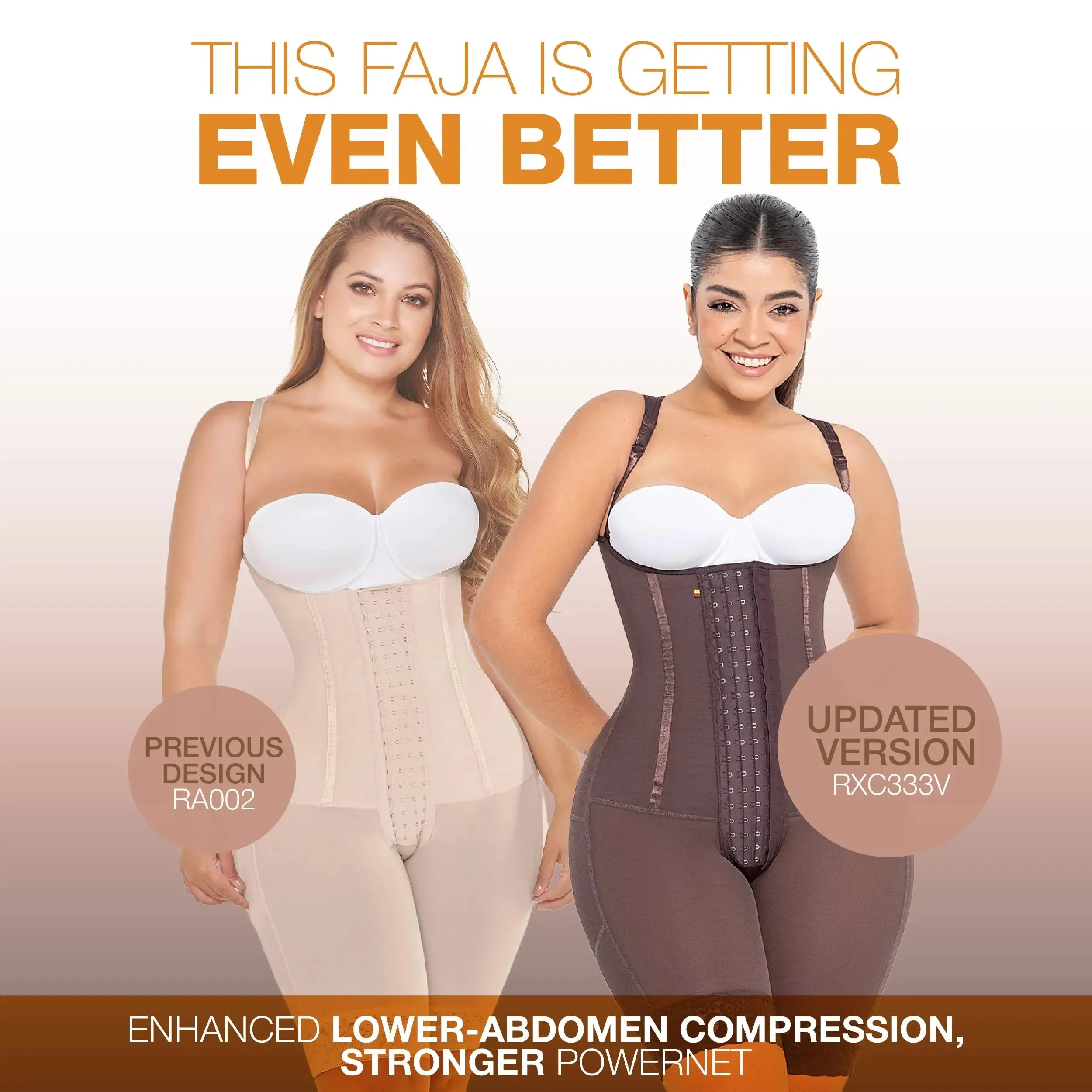 MARIAE RXC333V Fajas Colombianas – High Compression Bodysuit with Inner Elastic Bones | Daily Use & Body Sculpting Shapewear